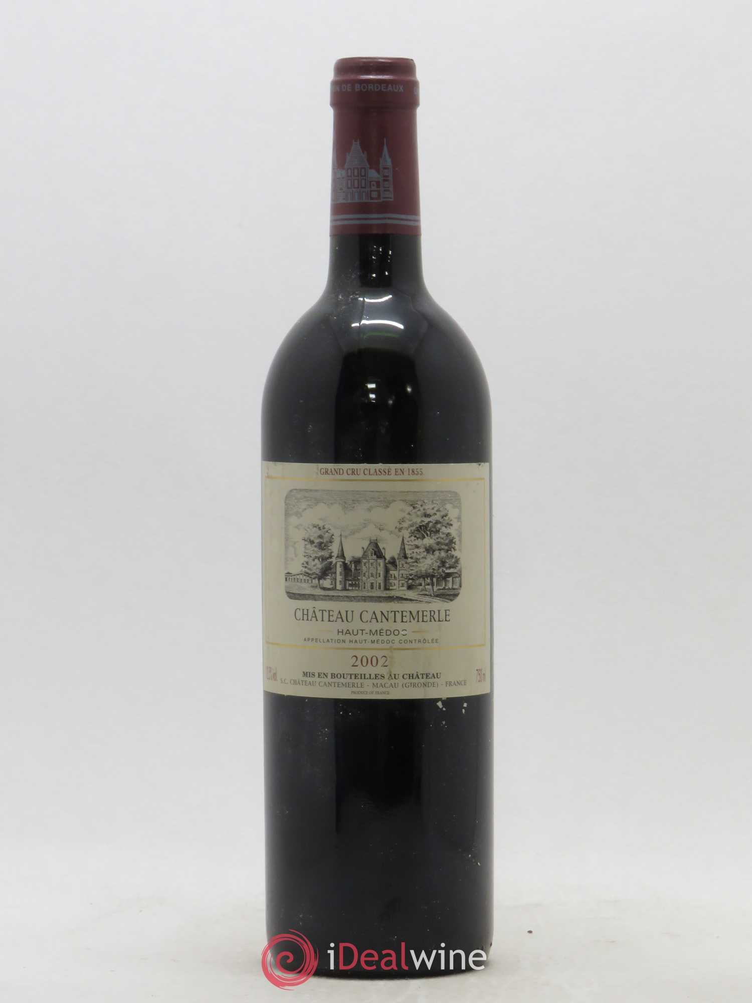 Château Cantemerle 5ème Grand Cru Classé 2002 - Lot de 1 bouteille - 0