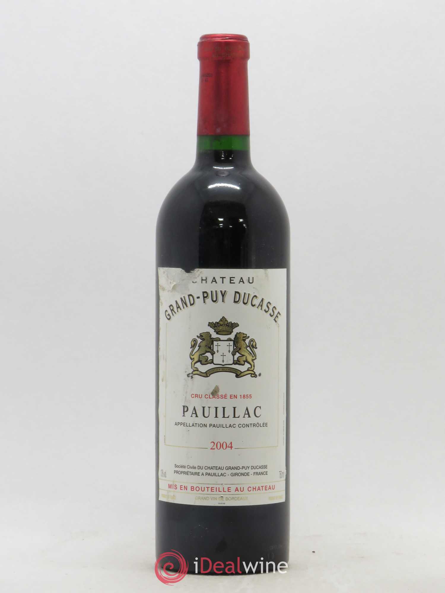 Château Grand Puy Ducasse 5ème Grand Cru Classé 2004 - Lot de 1 bouteille - 0
