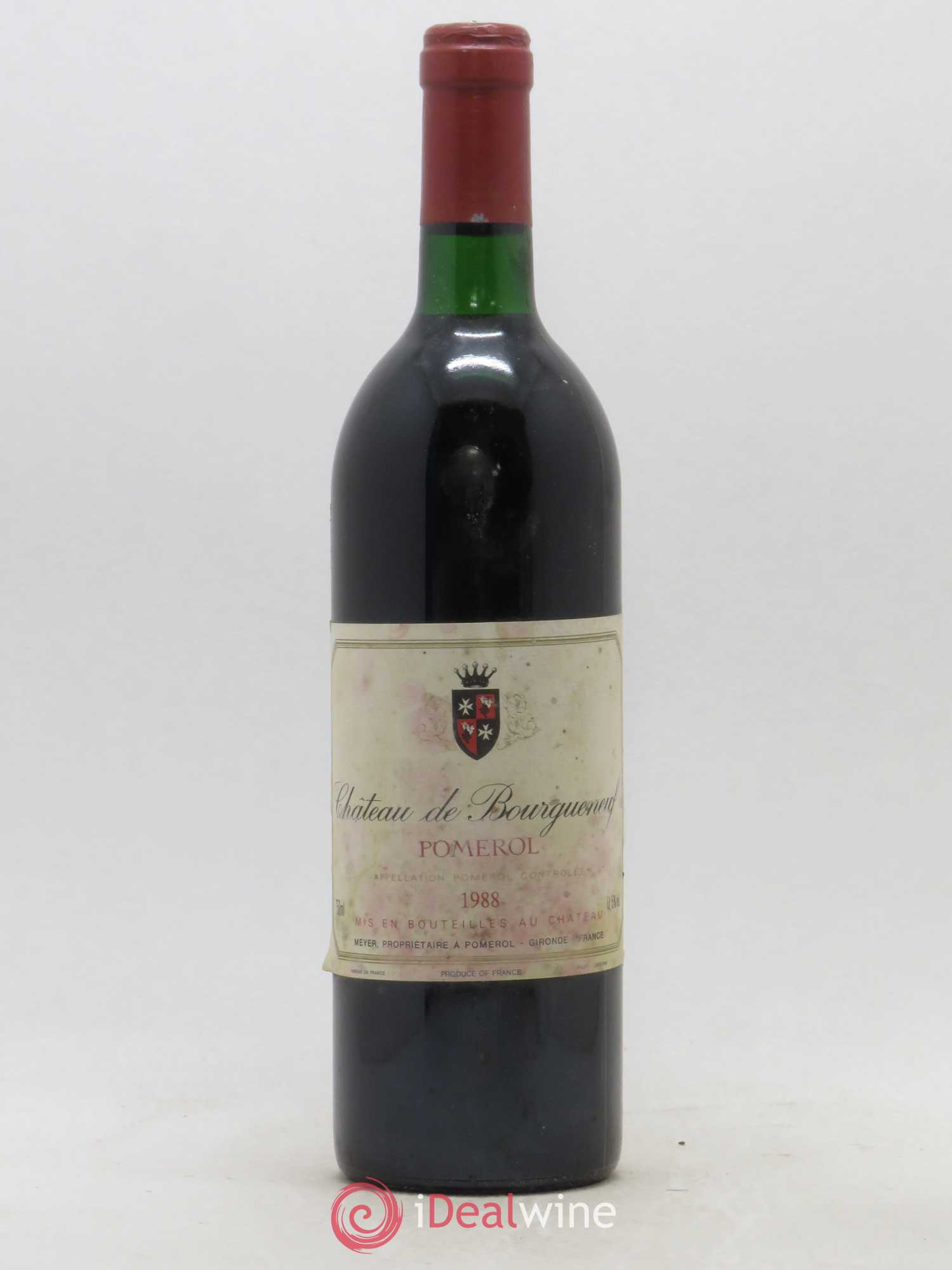 Pomerol Château de Bourgueneuf 1988 - Lot de 1 bouteille - 0