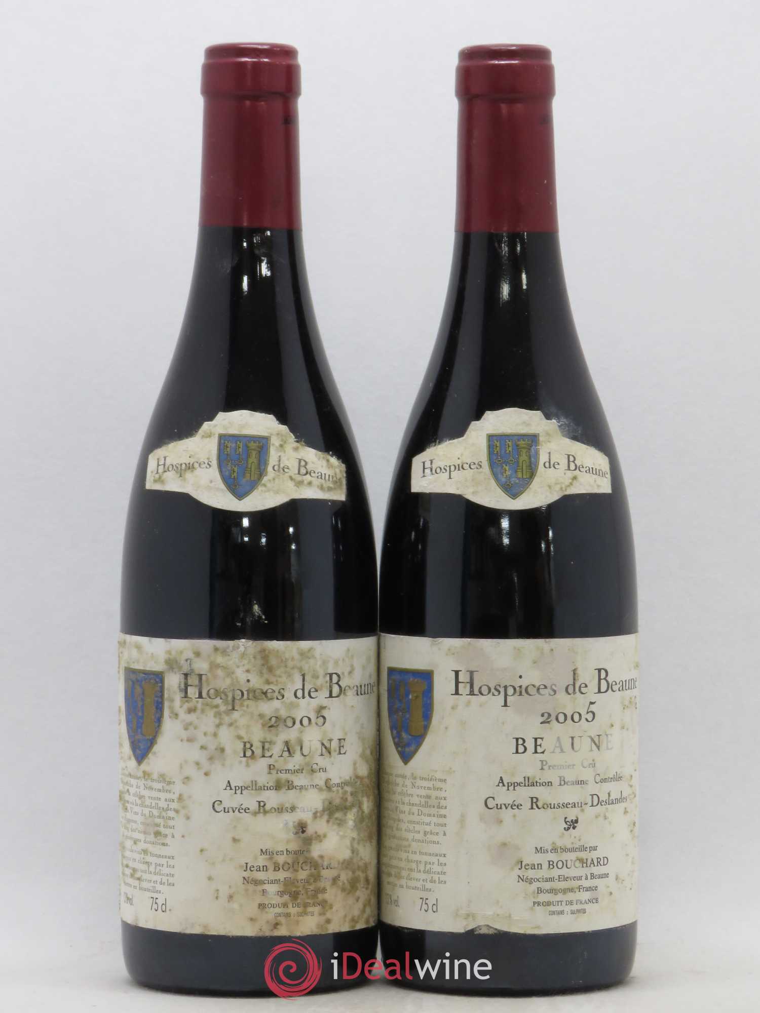 Beaune 1er Cru Hospices de Beaune Cuvée Rousseau Deslandes Jean Bouchard 2005 - Posten von 2 Flaschen - 0
