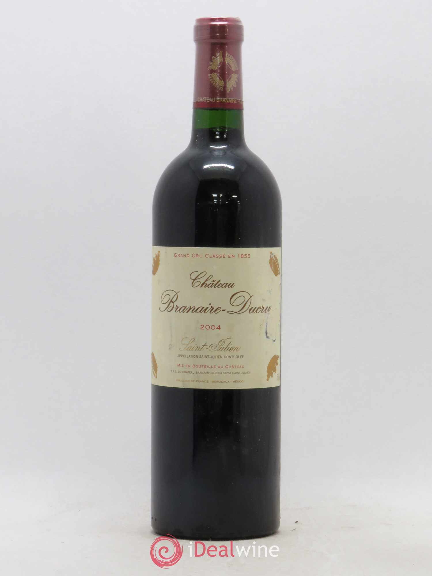 Château Branaire Ducru 4ème Grand Cru Classé 2004 - Lot de 1 bouteille - 0
