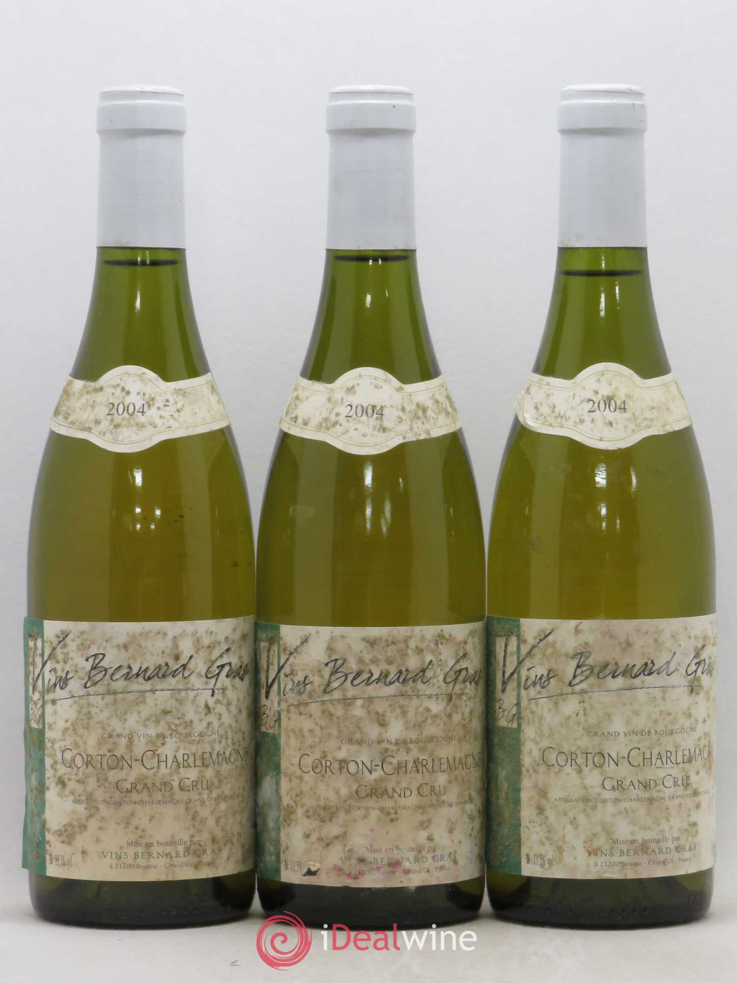 Corton-Charlemagne Grand Cru Bernard Gras 2004 - Lotto di 3 bottiglie - 0
