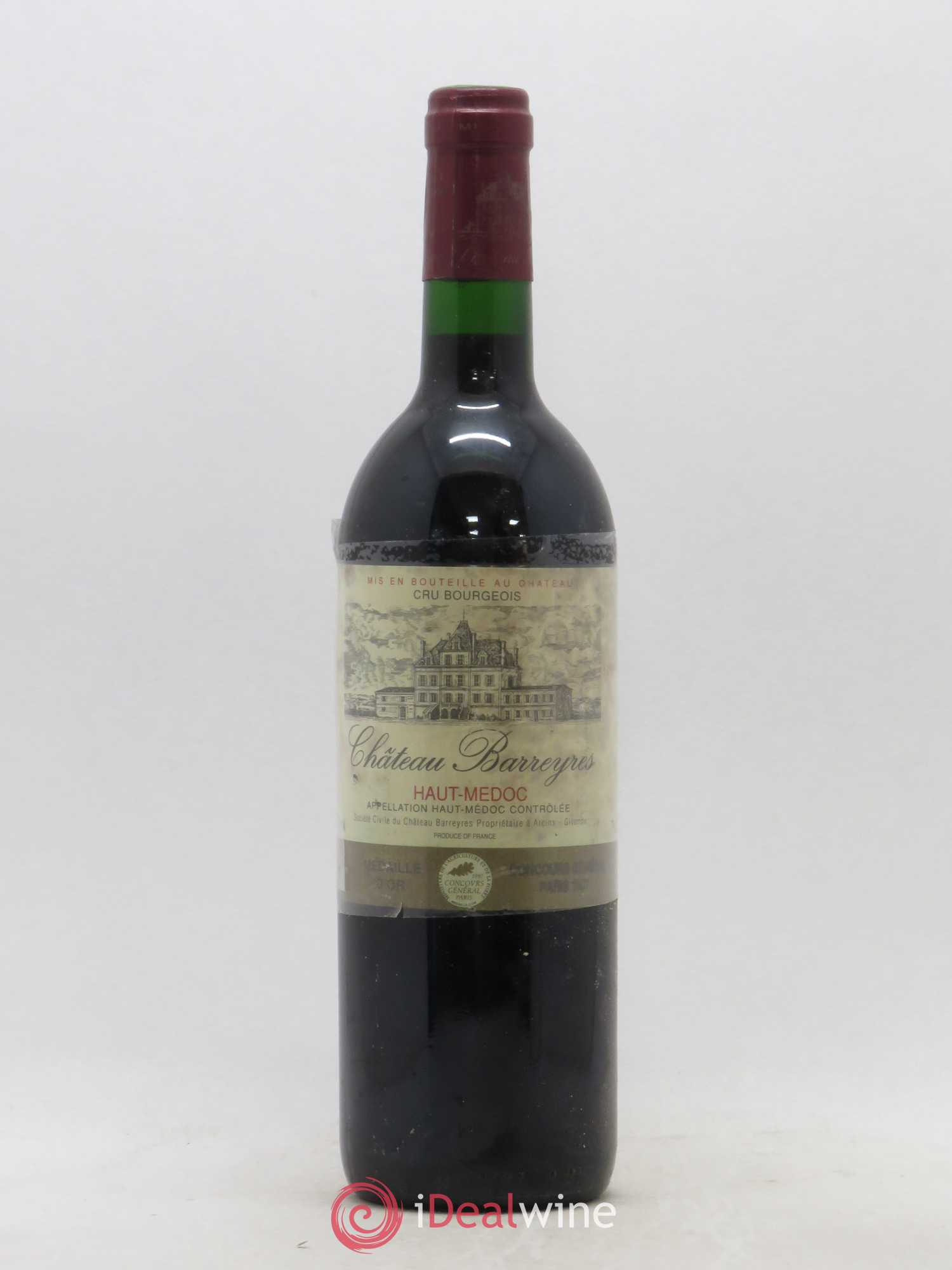 Château Barreyres Cru Bourgeois (sans prix de réserve) 1995 - Lot de 1 bouteille - 0
