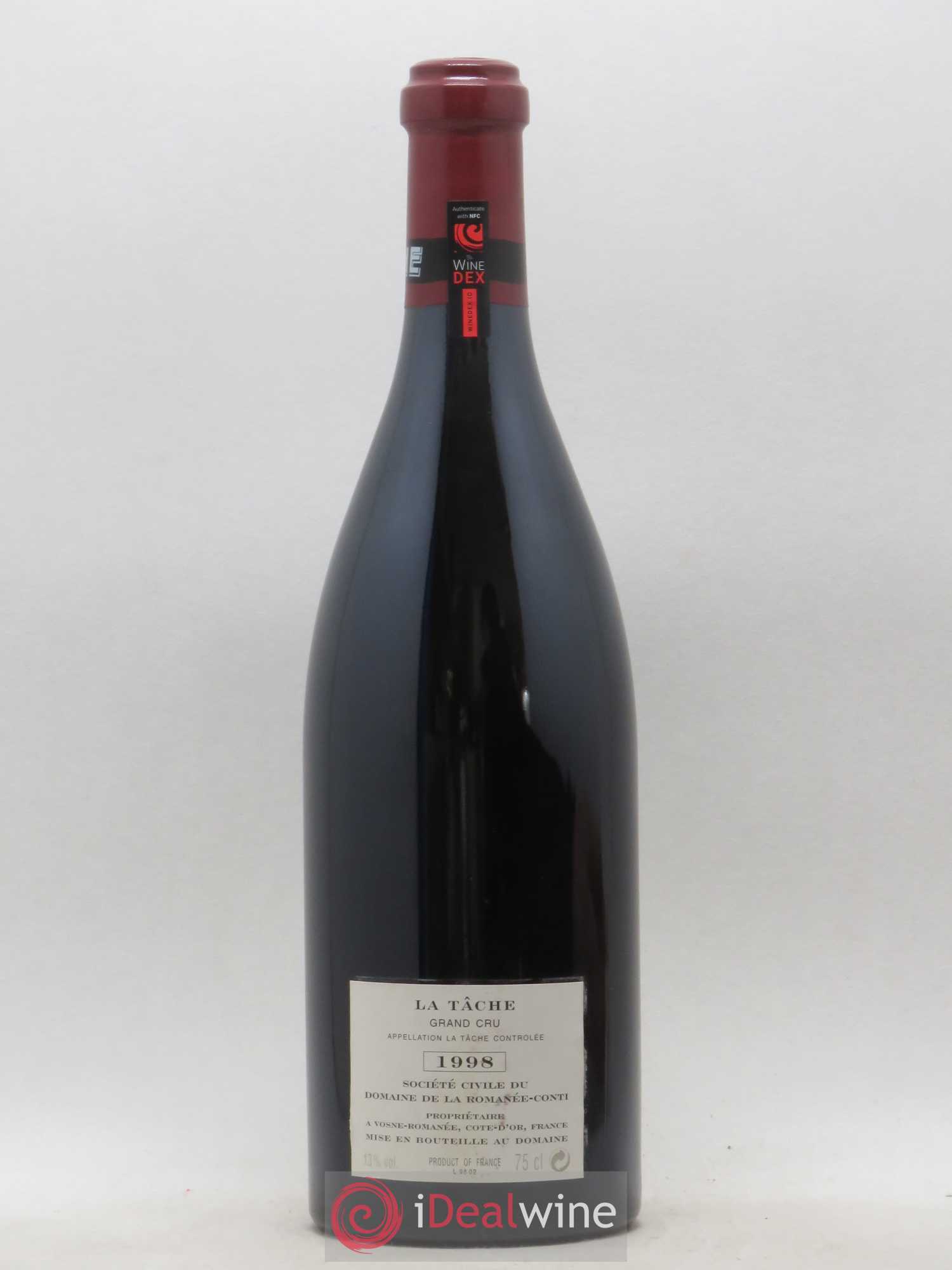 La Tâche Grand Cru Domaine de la Romanée-Conti 1998 - Lot de 1 bouteille - 1