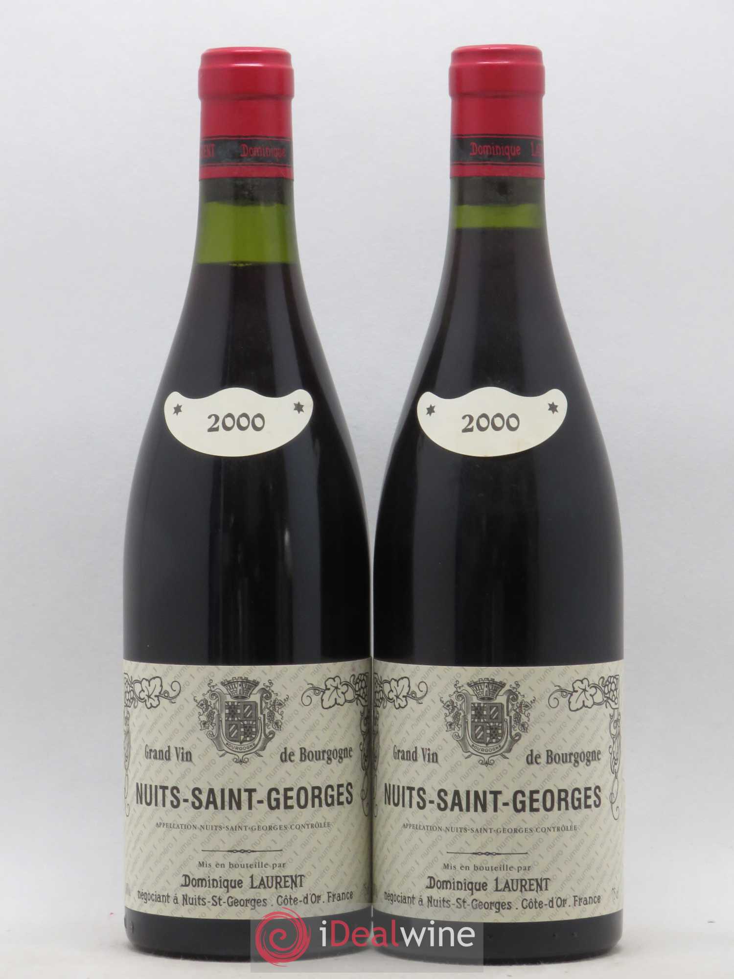 Nuits-Saint-Georges Dominique Laurent 2000 - Lot de 2 bouteilles - 0