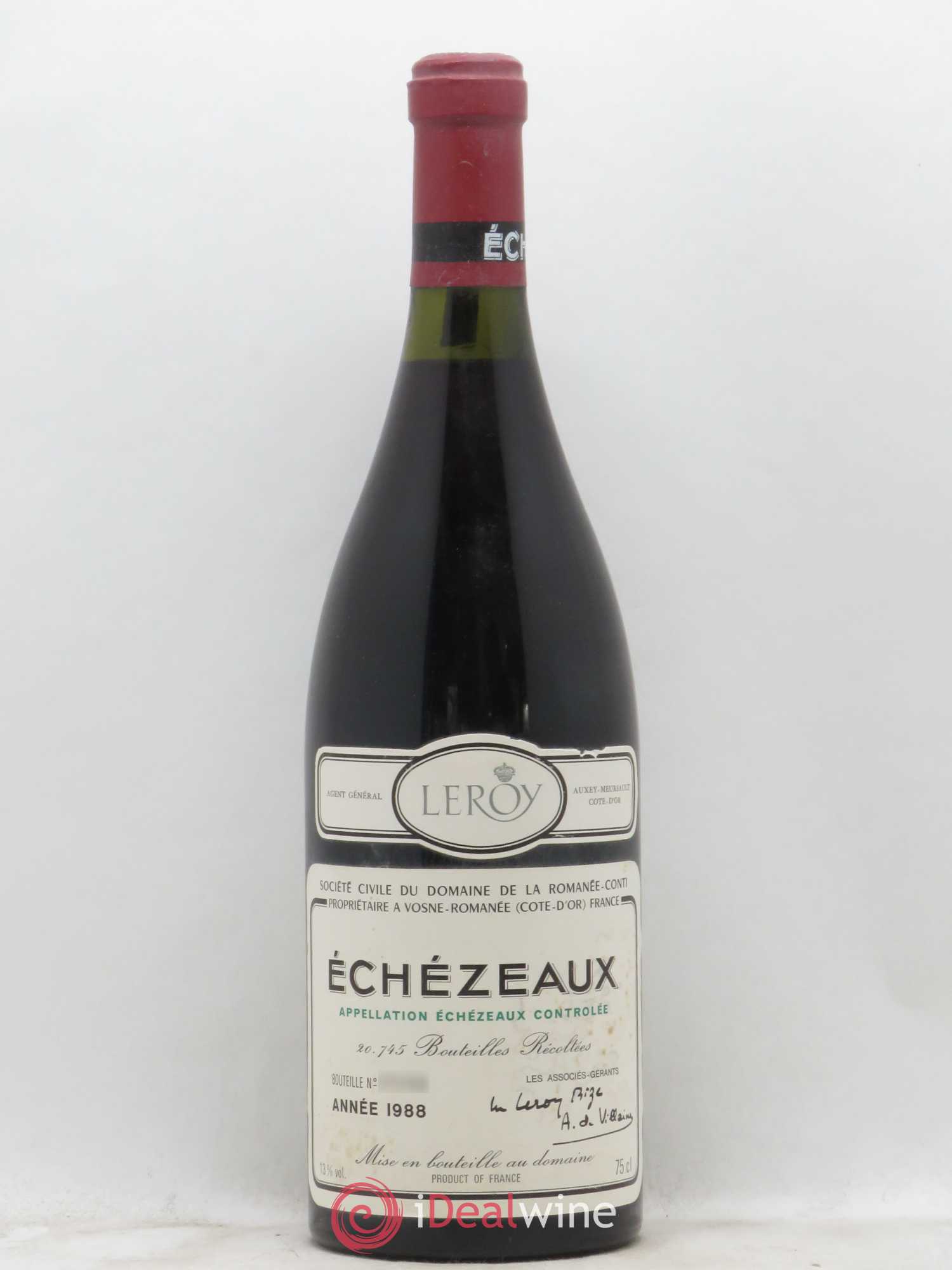 Echezeaux Grand Cru Domaine de la Romanée-Conti 1988 - Lot de 1 bouteille - 0