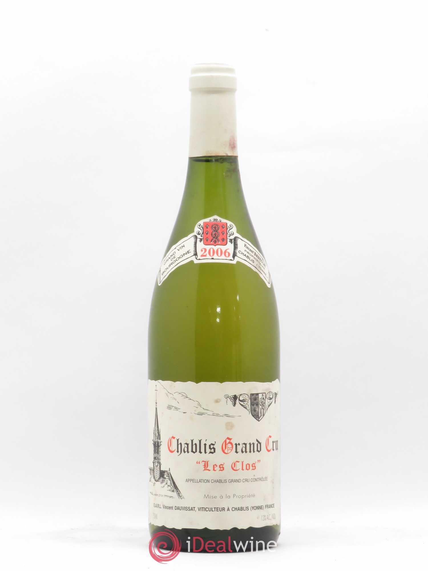 Chablis Grand Cru Les Clos Vincent Dauvissat (Domaine) 2006 - Lot de 1 bouteille - 0