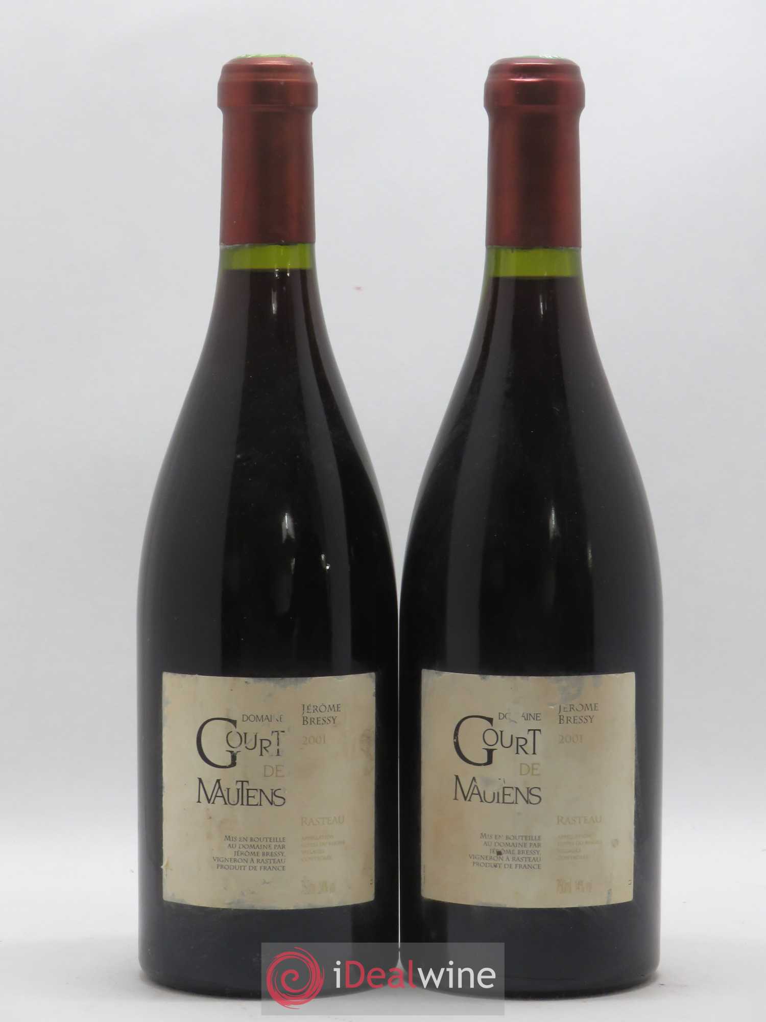 Rasteau Domaine Gourt de Mautens - Jérôme Bressy 2001 - Lot de 2 bouteilles - 0