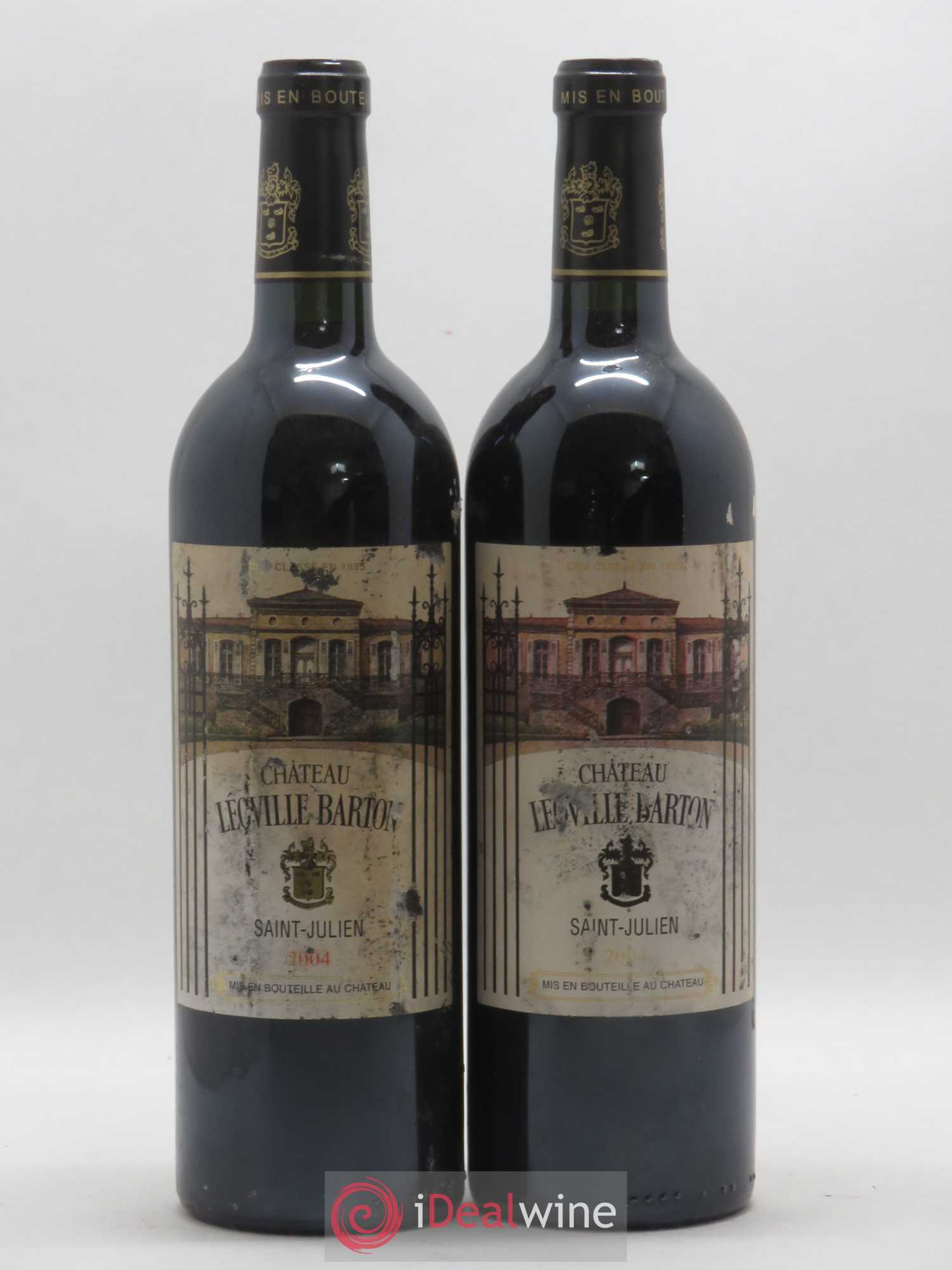 Château Léoville Barton 2ème Grand Cru Classé 2004 - Lot de 2 bouteilles - 0