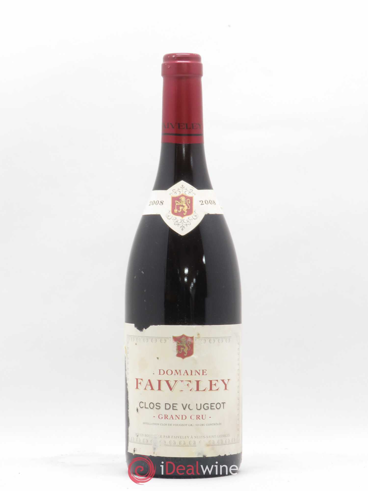 Clos de Vougeot Grand Cru Faiveley 2008 - Lot de 1 bouteille - 0