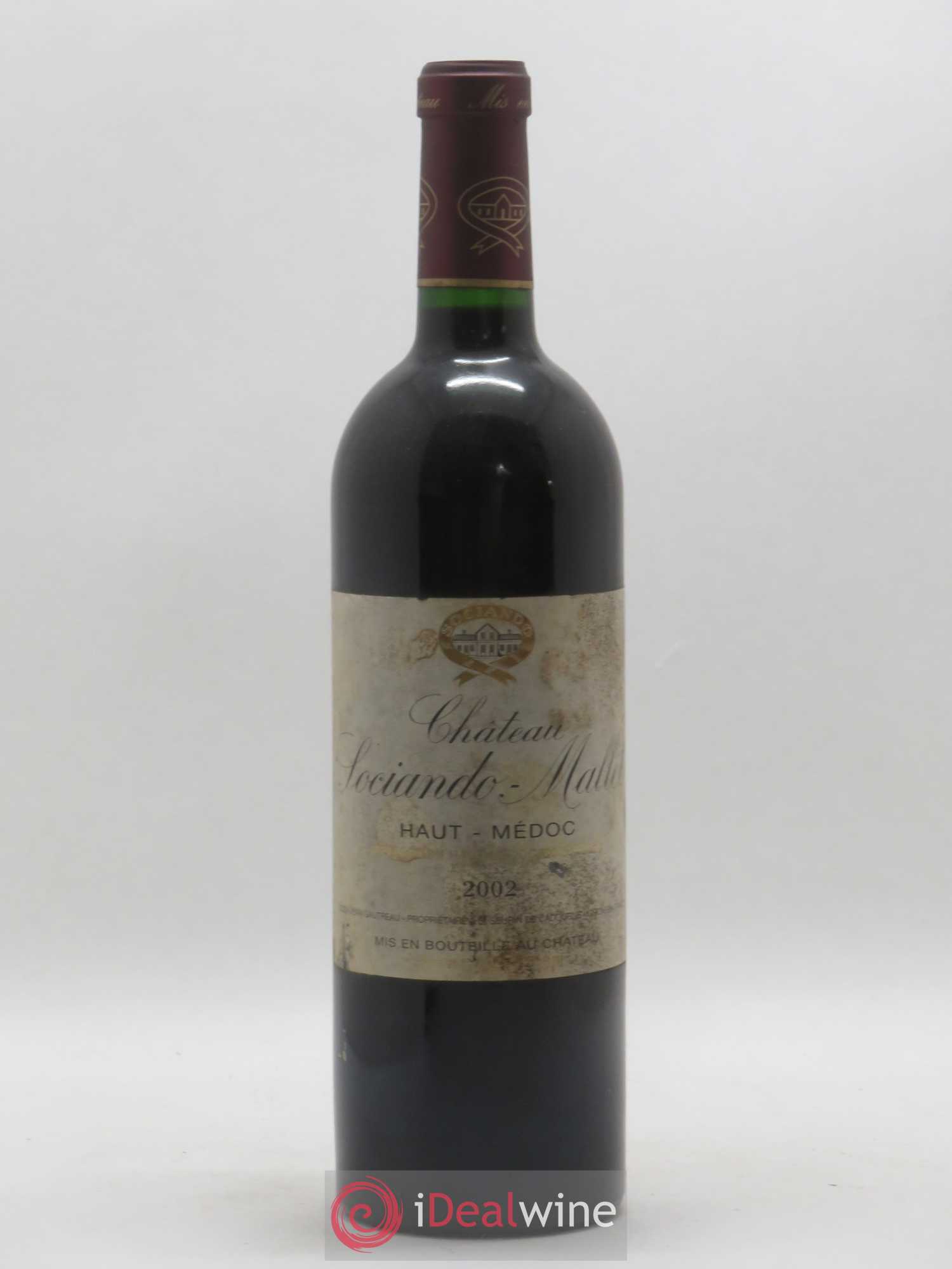 Château Sociando Mallet 2002 - Lot de 1 bouteille - 0