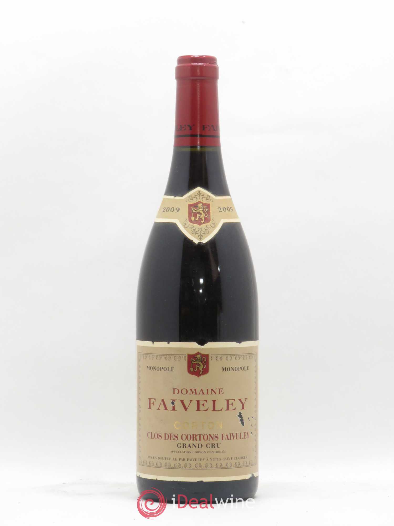 Corton Grand Cru Clos des Cortons Faiveley 2009 - Lot de 1 bouteille - 0