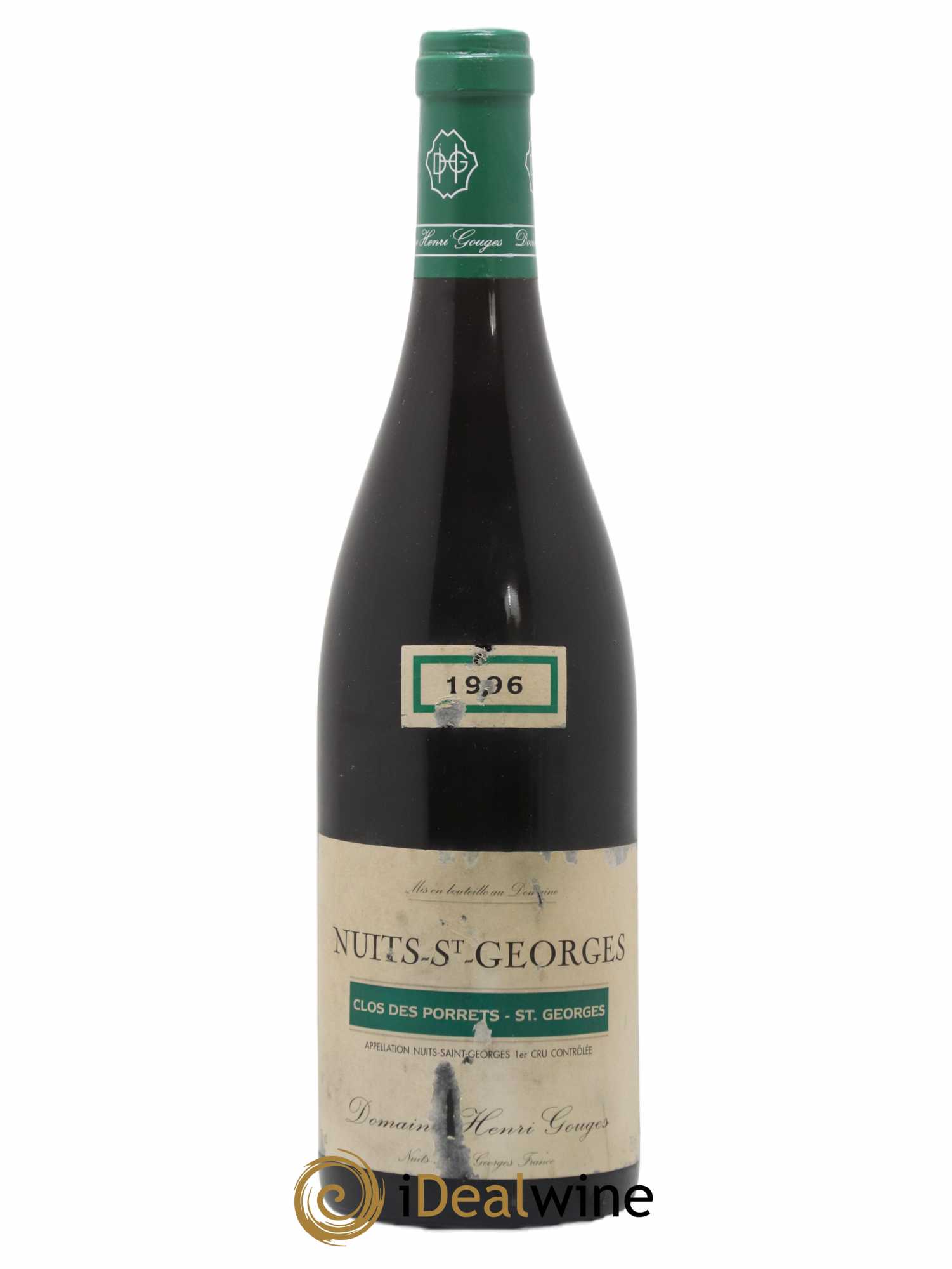 Nuits-Saint-Georges 1er Cru Clos des Porrets St Georges Henri Gouges 1996 - Lot de 1 bouteille - 0
