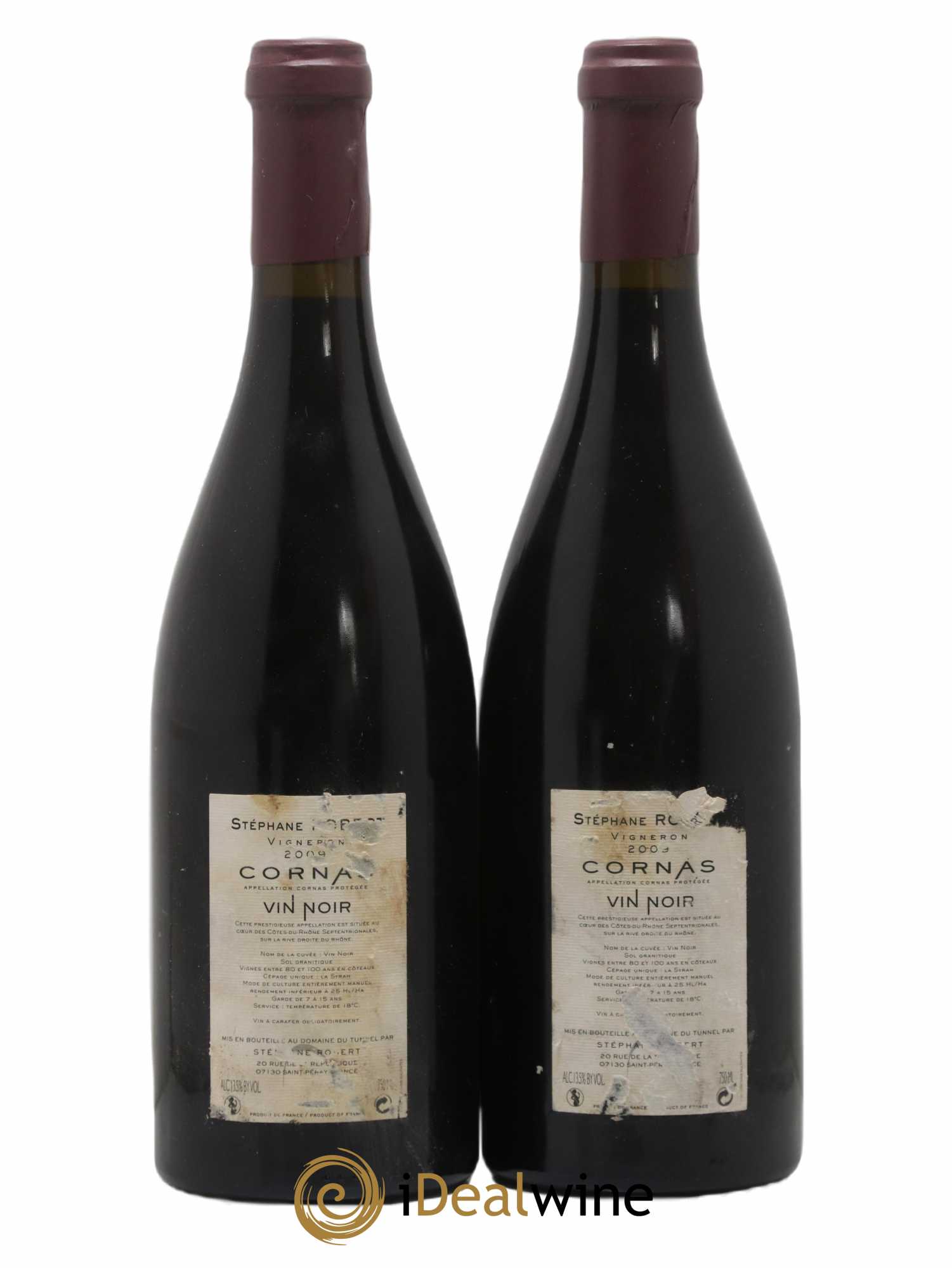 Cornas Vin Noir Tunnel (Domaine du) 2009 - Lot of 2 bottles - 1