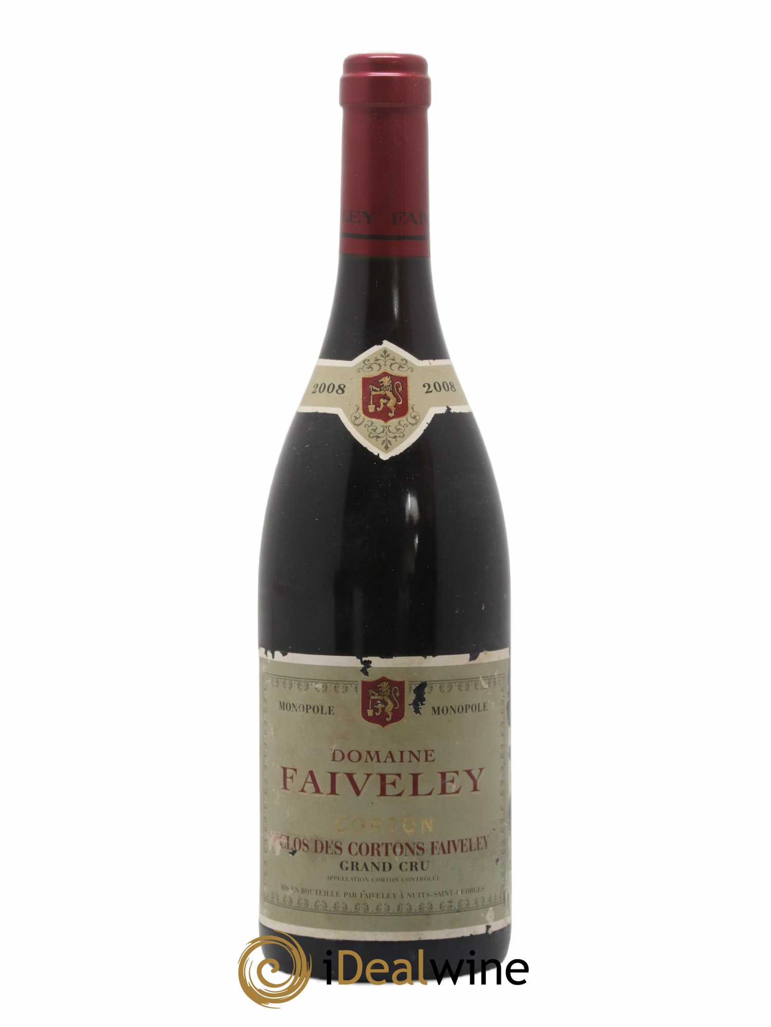 Corton Grand Cru Clos des Cortons Faiveley 2008 - Lot de 1 bouteille - 0