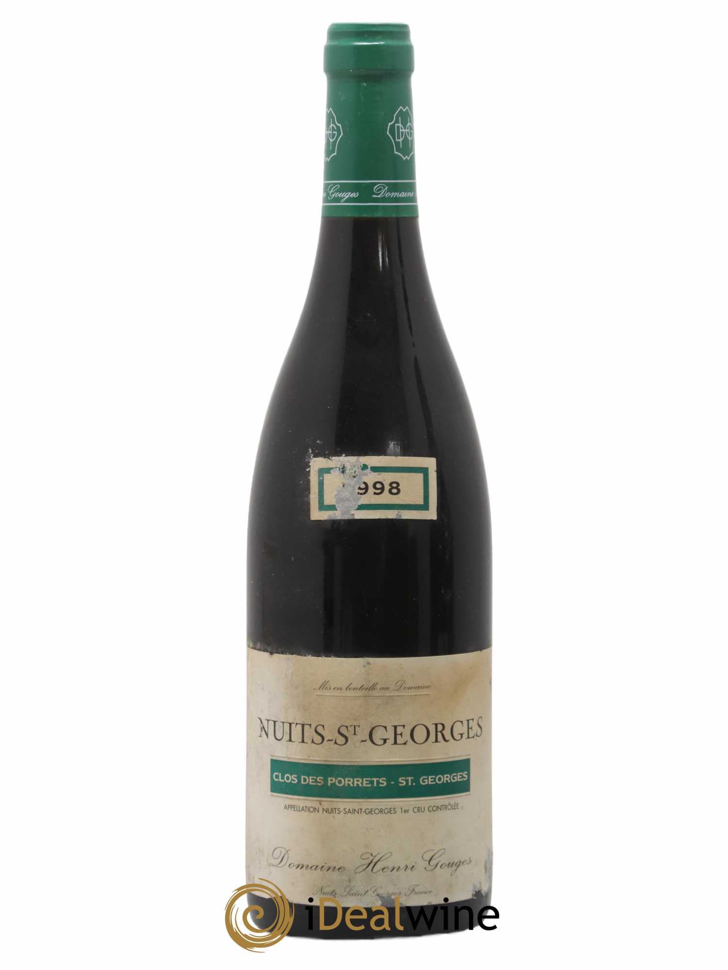 Nuits-Saint-Georges 1er Cru Clos des Porrets St Georges Henri Gouges 1998 - Lot de 1 bouteille - 0