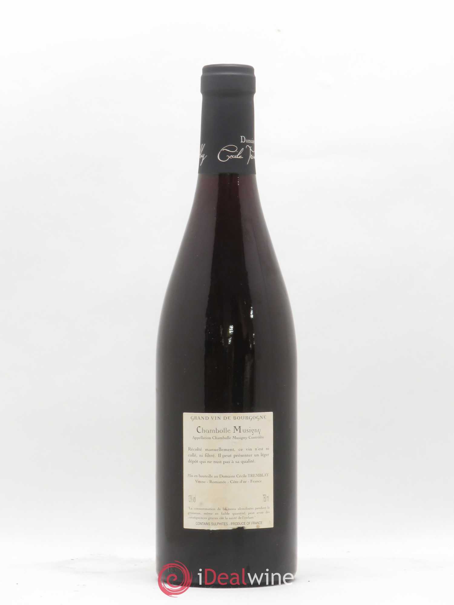 Chambolle-Musigny Les Cabottes Cécile Tremblay 2009 - Lot de 1 bouteille - 1