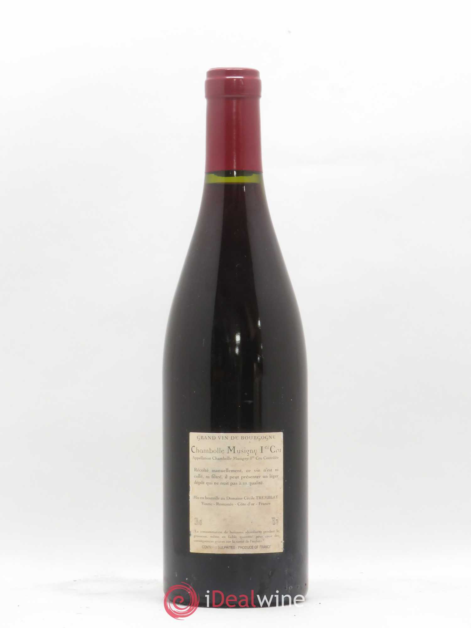 Chambolle-Musigny 1er Cru Les Feusselottes Cécile Tremblay 2008 - Lot de 1 bouteille - 1
