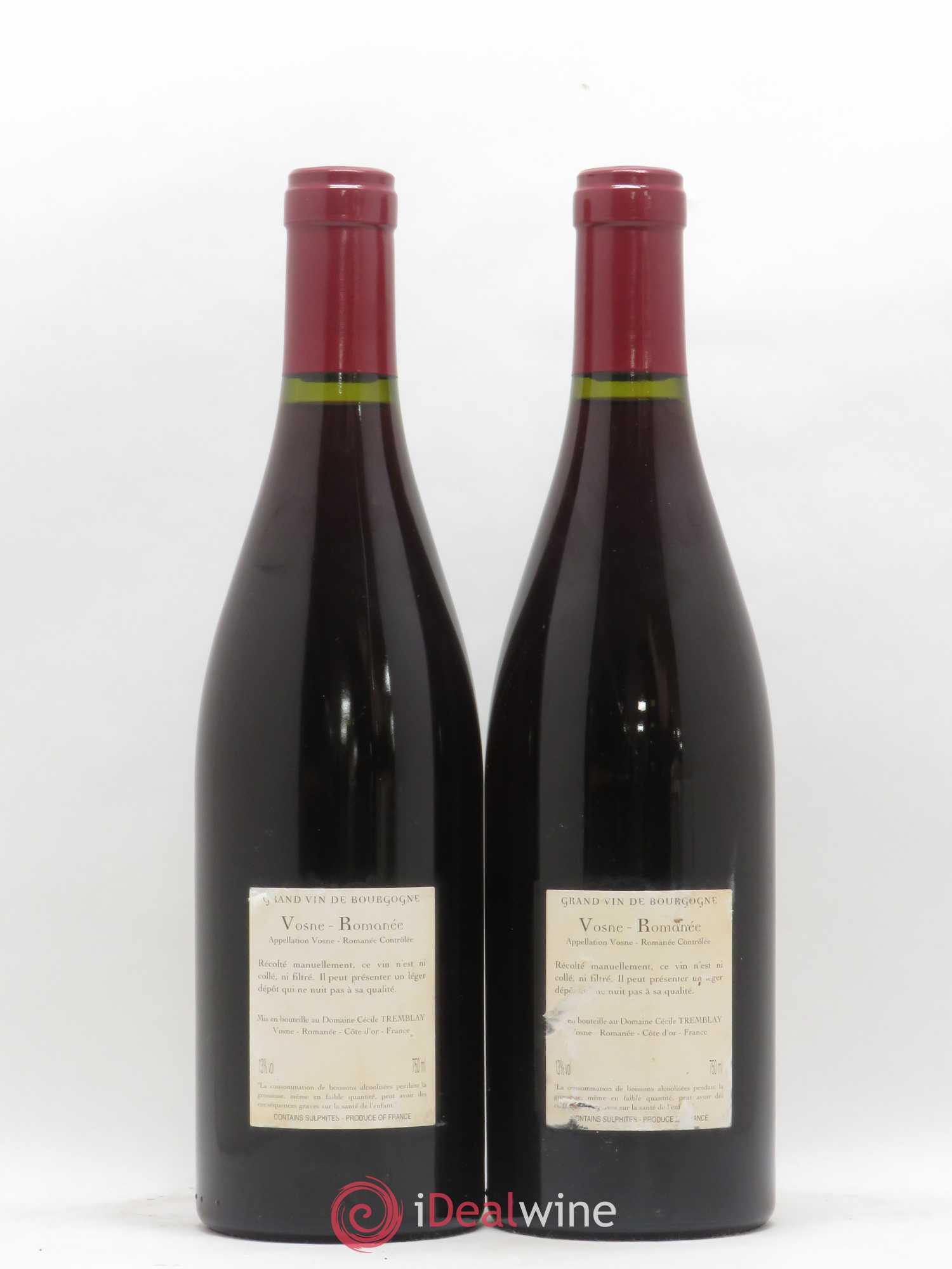Vosne-Romanée Vieilles Vignes Cécile Tremblay 2008 - Lot de 2 bouteilles - 1