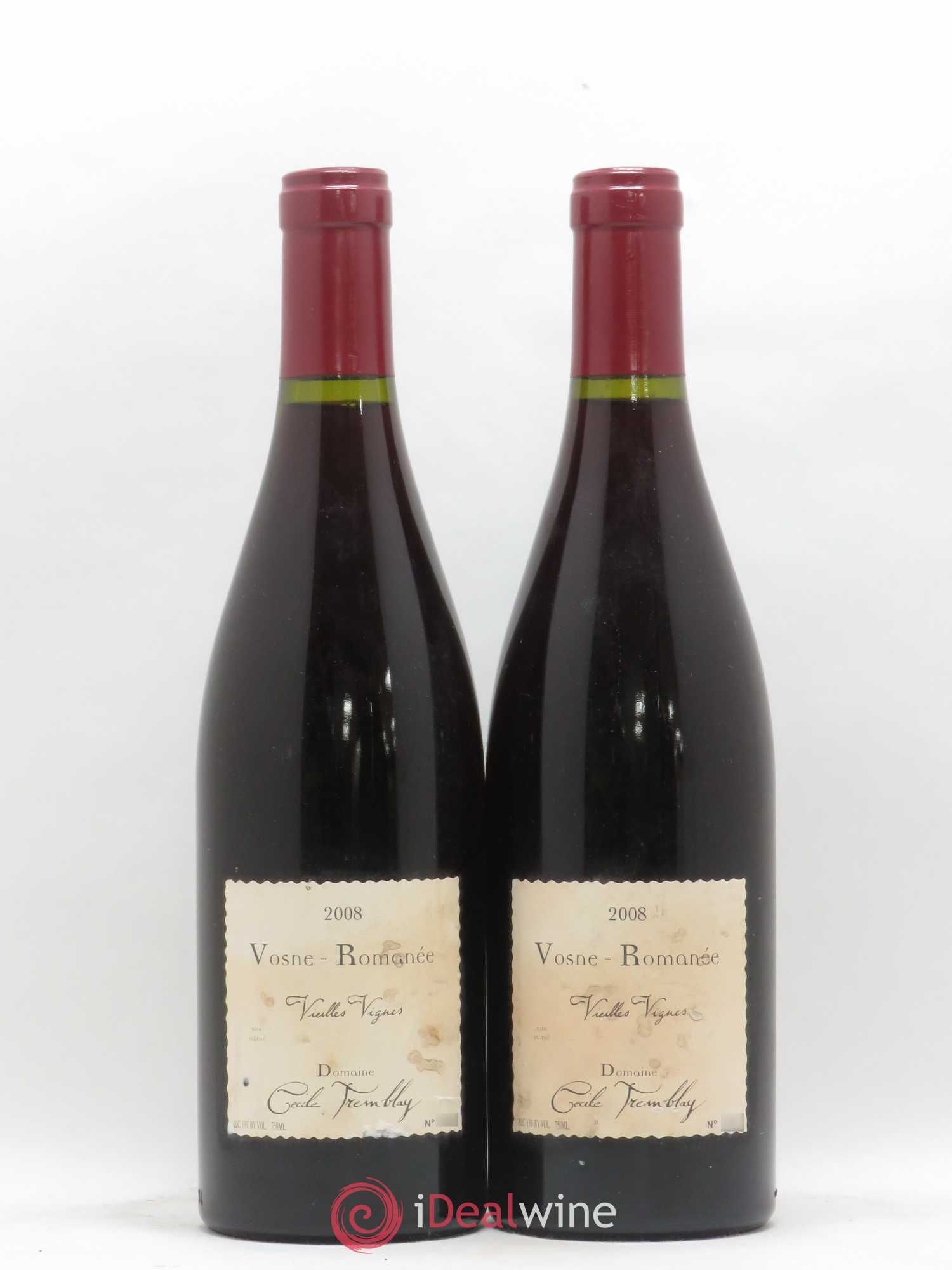 Vosne-Romanée Vieilles Vignes Cécile Tremblay 2008 - Lot de 2 bouteilles - 0