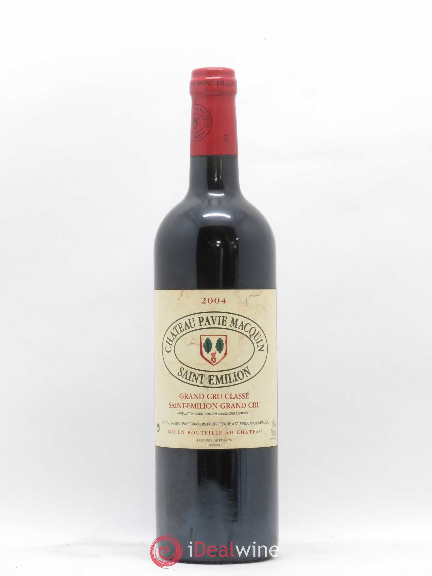 Château Pavie Macquin 1er Grand Cru Classé B 2004 - Lot de 1 bouteille - 0