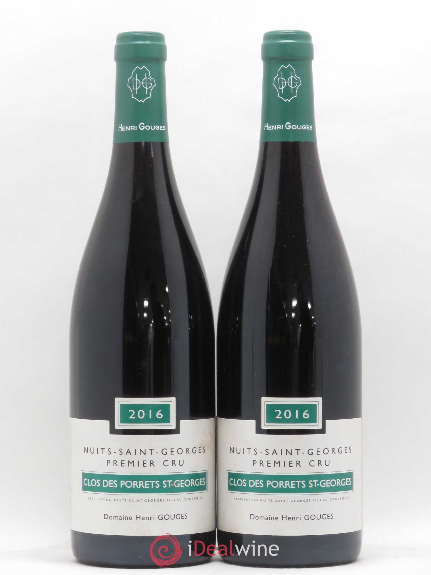 Nuits-Saint-Georges 1er Cru Clos des Porrets St Georges Henri Gouges 2016 - Posten von 2 Flaschen - 0
