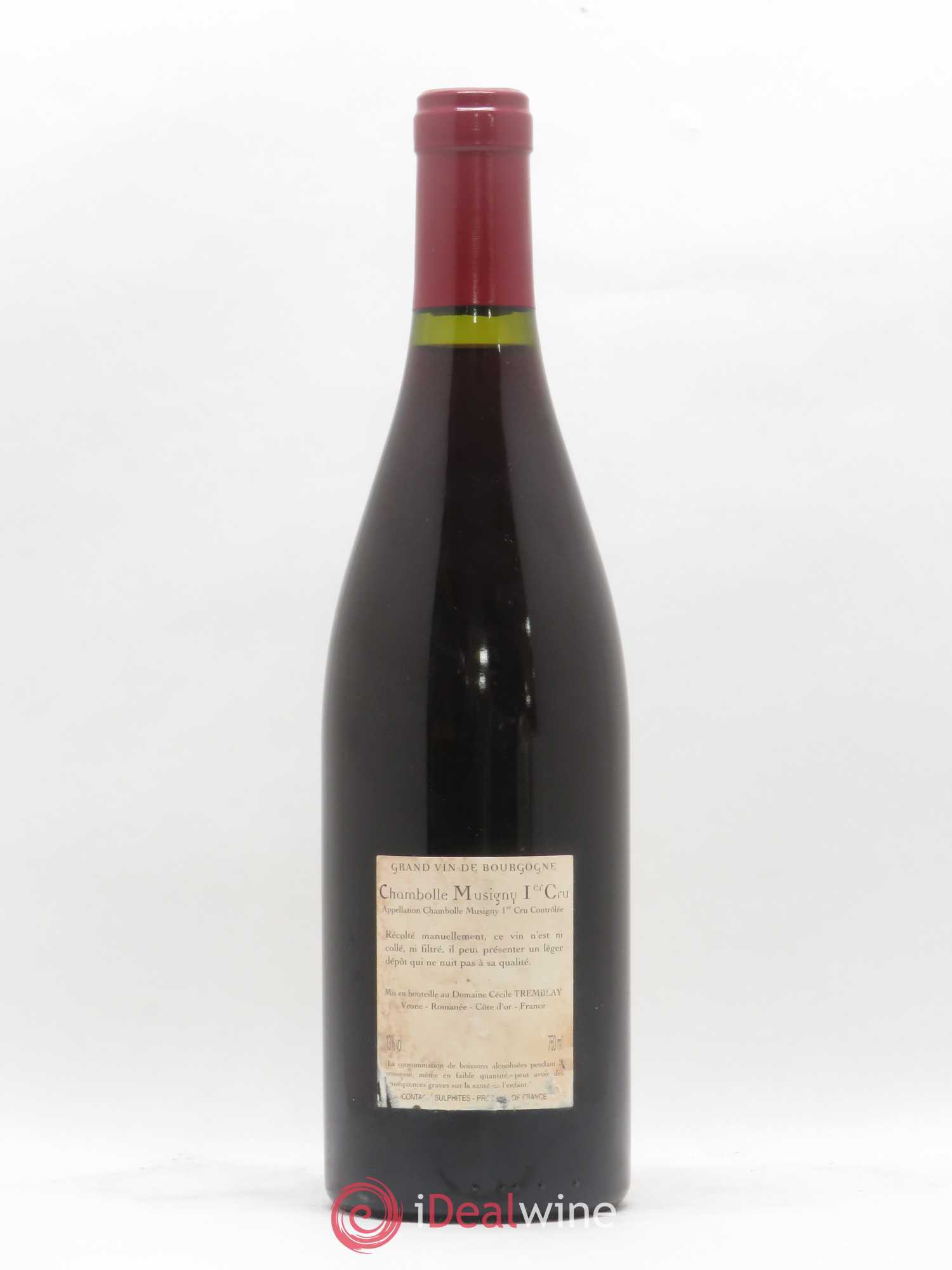 Chambolle-Musigny 1er Cru Les Feusselottes Cécile Tremblay 2008 - Lot de 1 bouteille - 1