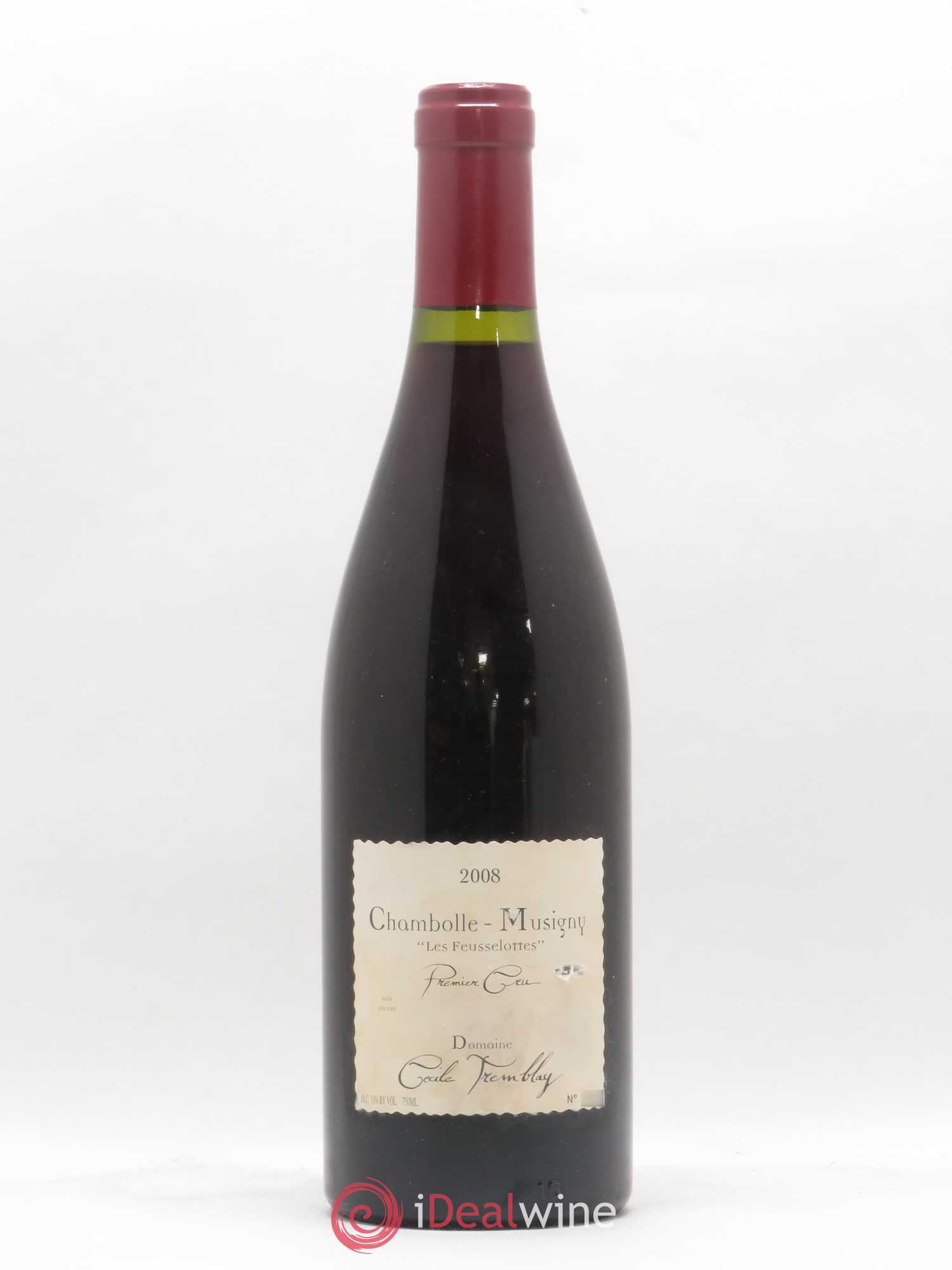 Chambolle-Musigny 1er Cru Les Feusselottes Cécile Tremblay 2008 - Lot de 1 bouteille - 0