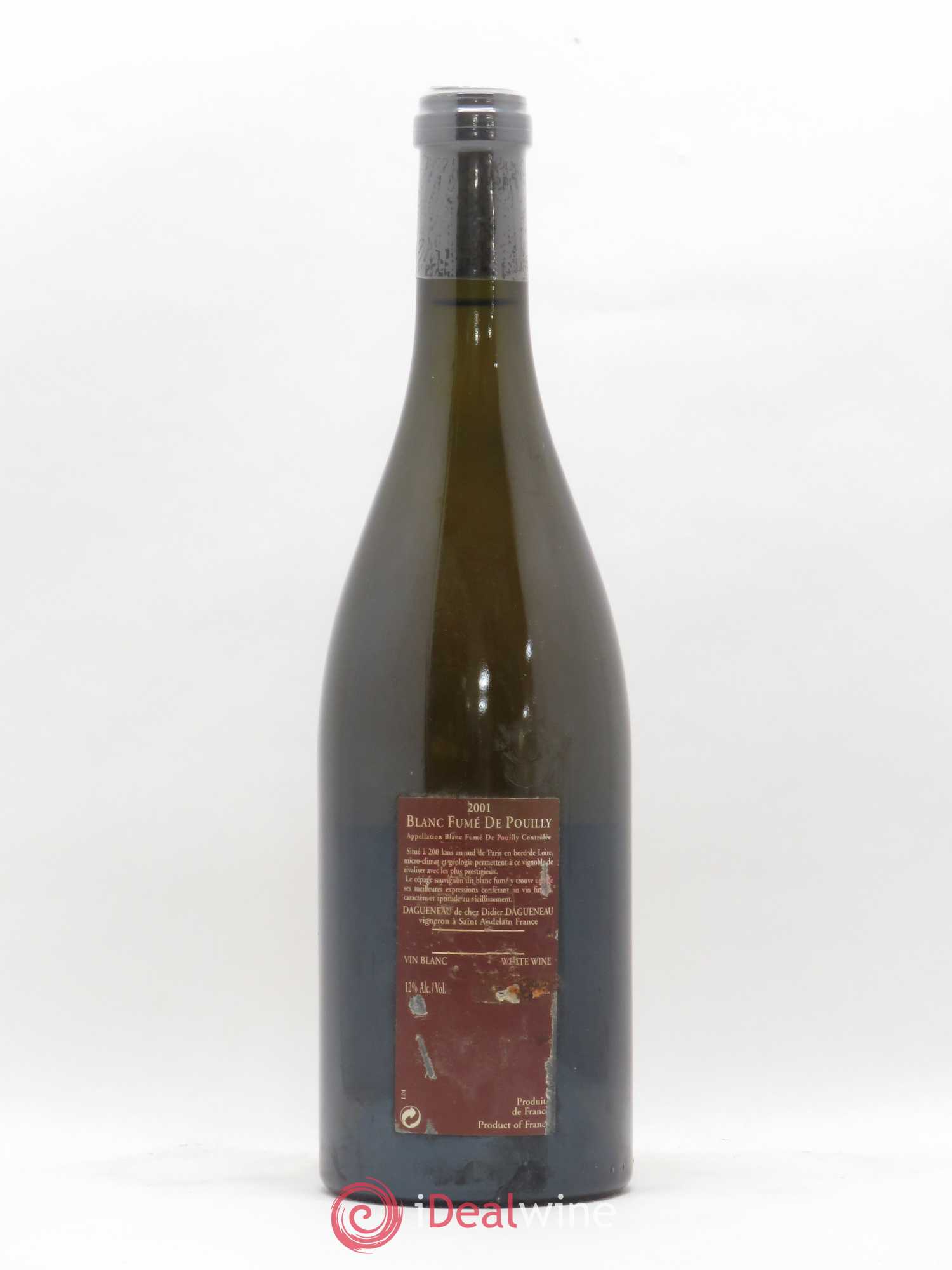 Vin de France (anciennement Pouilly-Fumé) Pur Sang Dagueneau (Domaine Didier - Louis-Benjamin) 2001 - Lot de 1 bouteille - 1