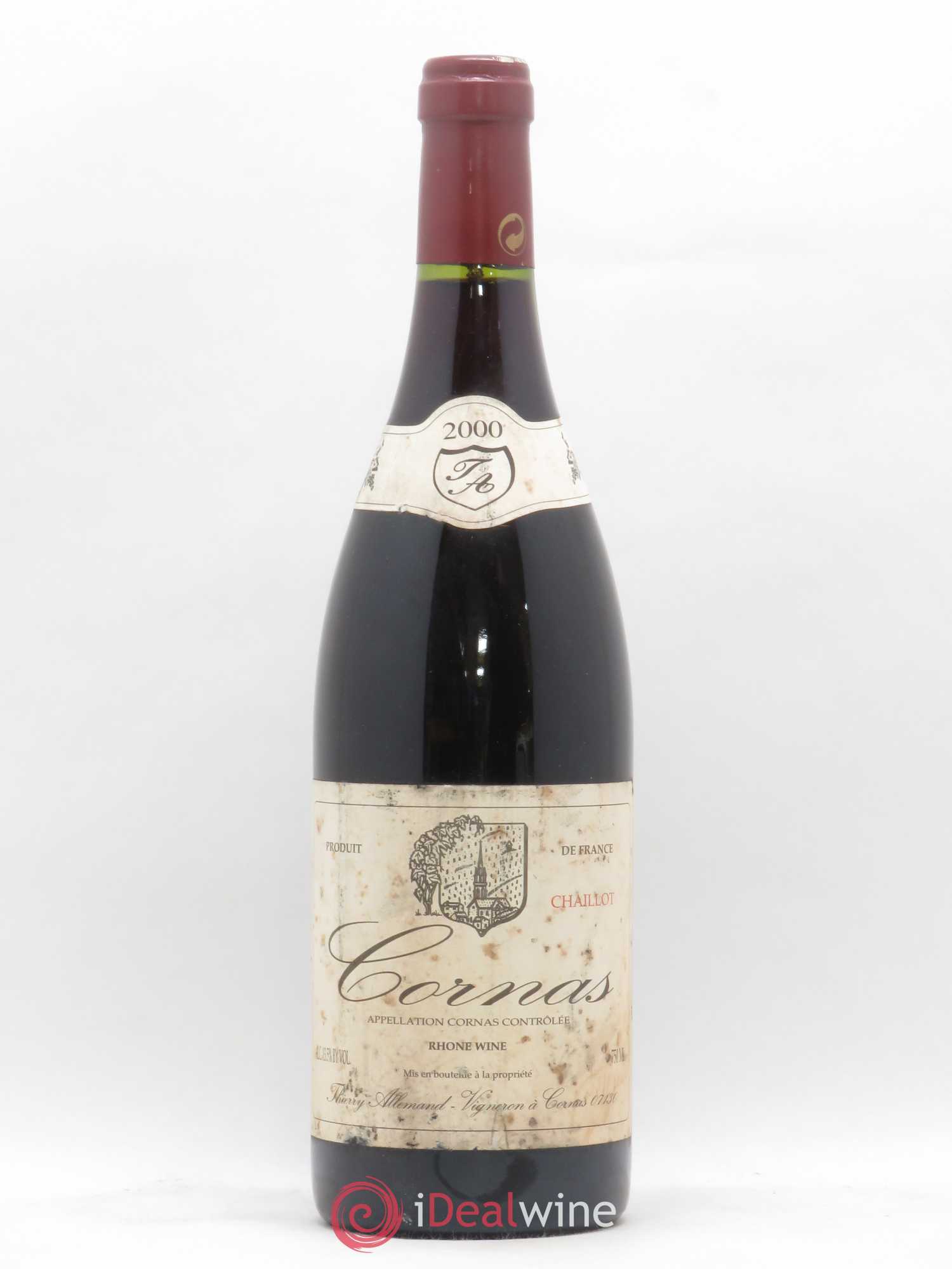 Cornas Chaillot Thierry Allemand 2000 - Lot de 1 bouteille - 0