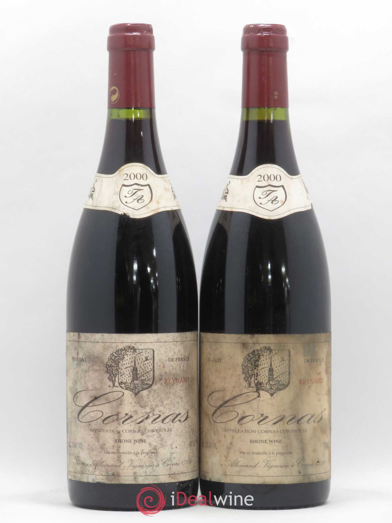 Cornas Reynard Thierry Allemand 2000 - Lot de 2 bouteilles - 0