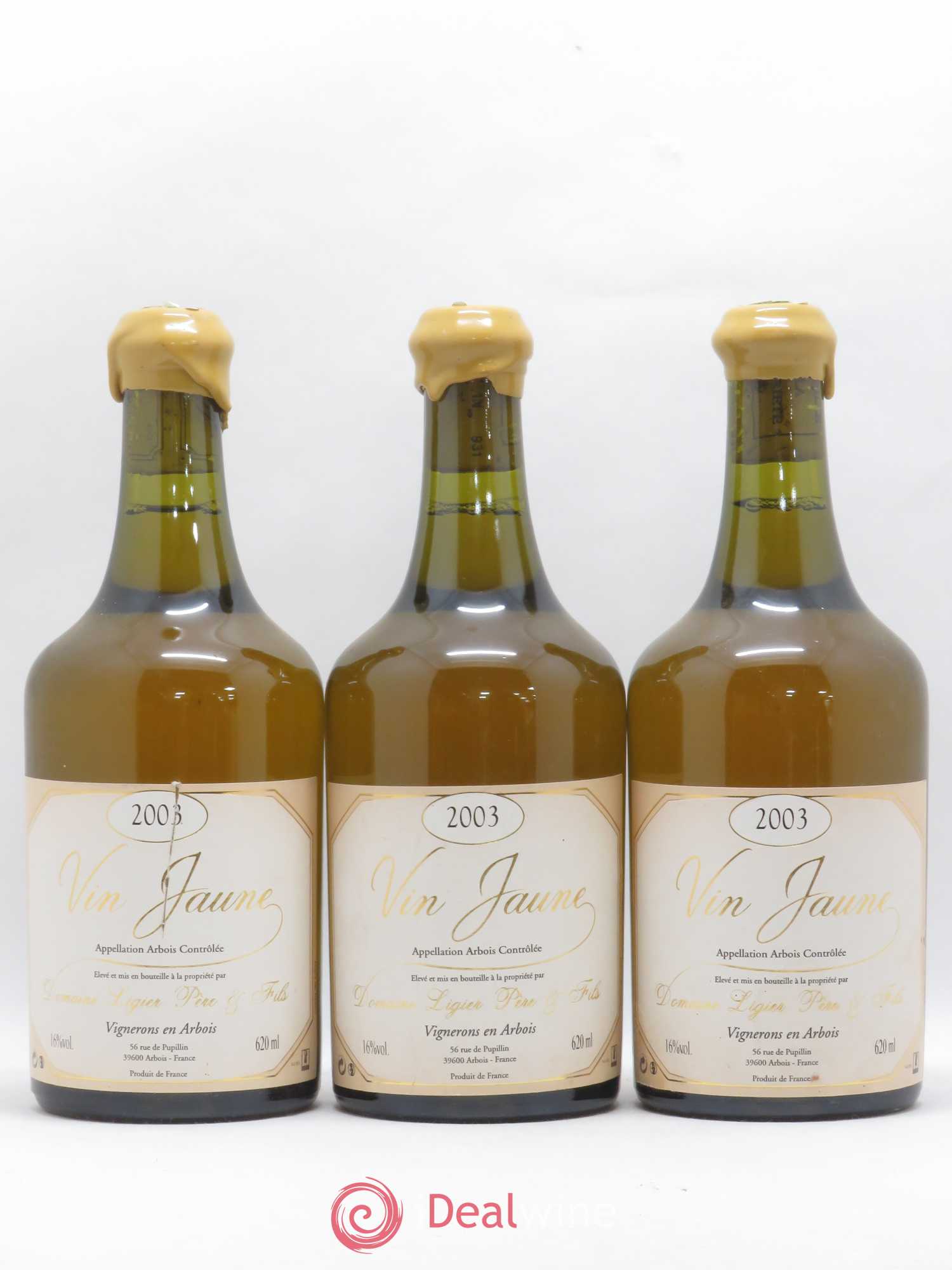 Arbois Vin Jaune Ligier (sans prix de réserve) 2003 - Posten von 3 Flaschen - 0
