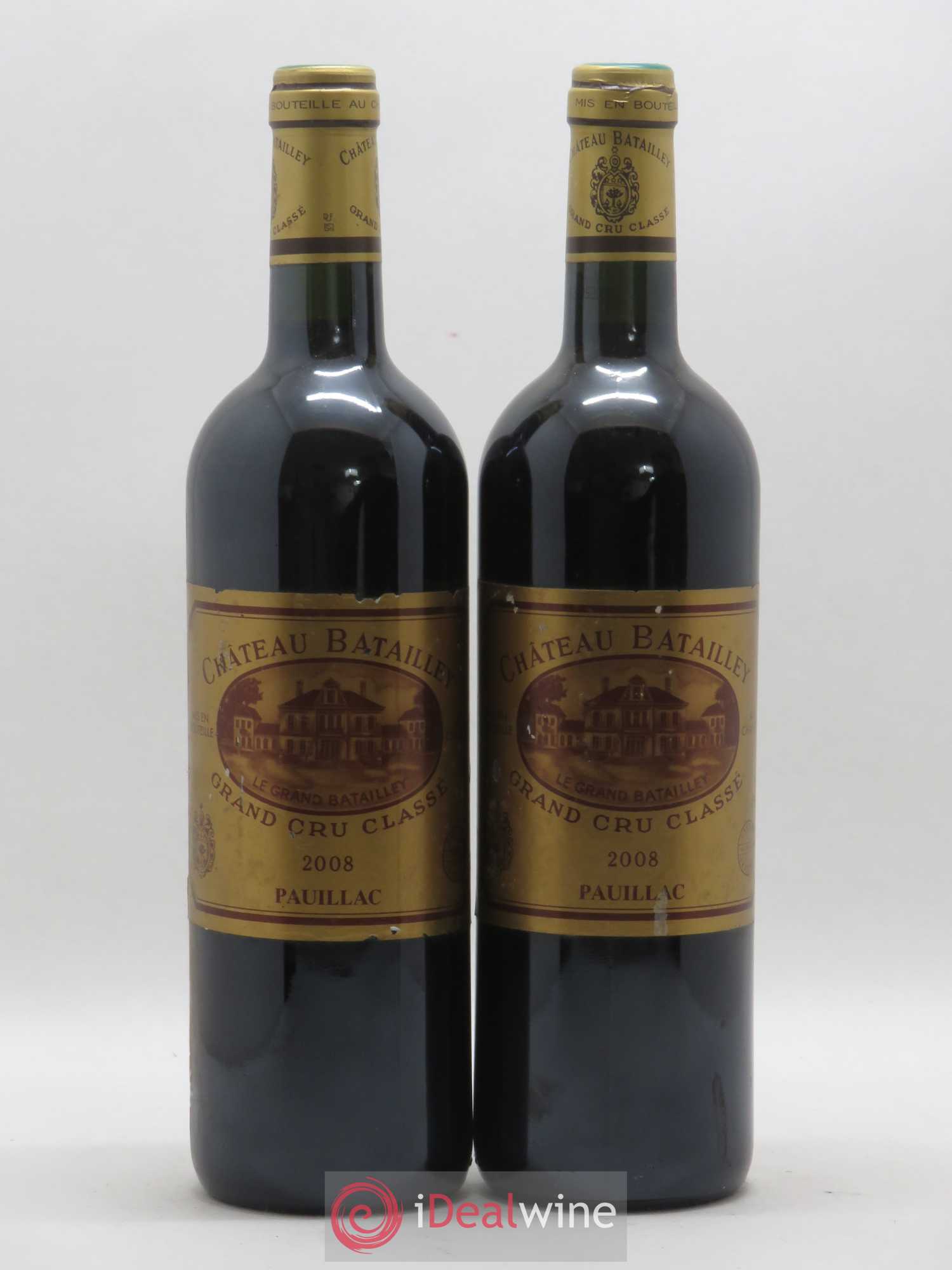 Château Batailley 5ème Grand Cru Classé 2008 - Lot de 2 bouteilles - 0