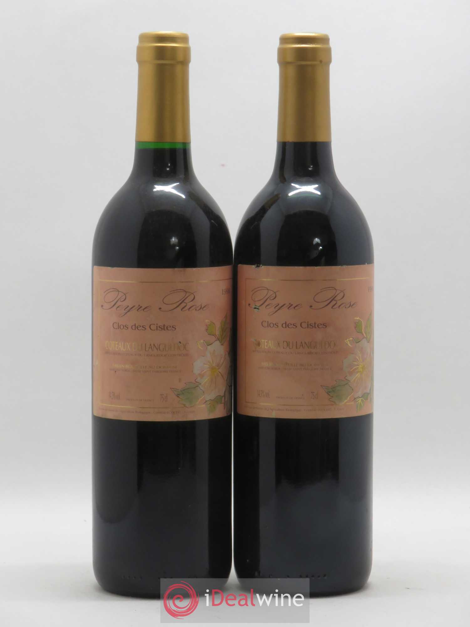 Vin de France (anciennement Coteaux du Languedoc) Domaine Peyre Rose Les Cistes Marlène Soria 1998 - Lot de 2 bouteilles - 0