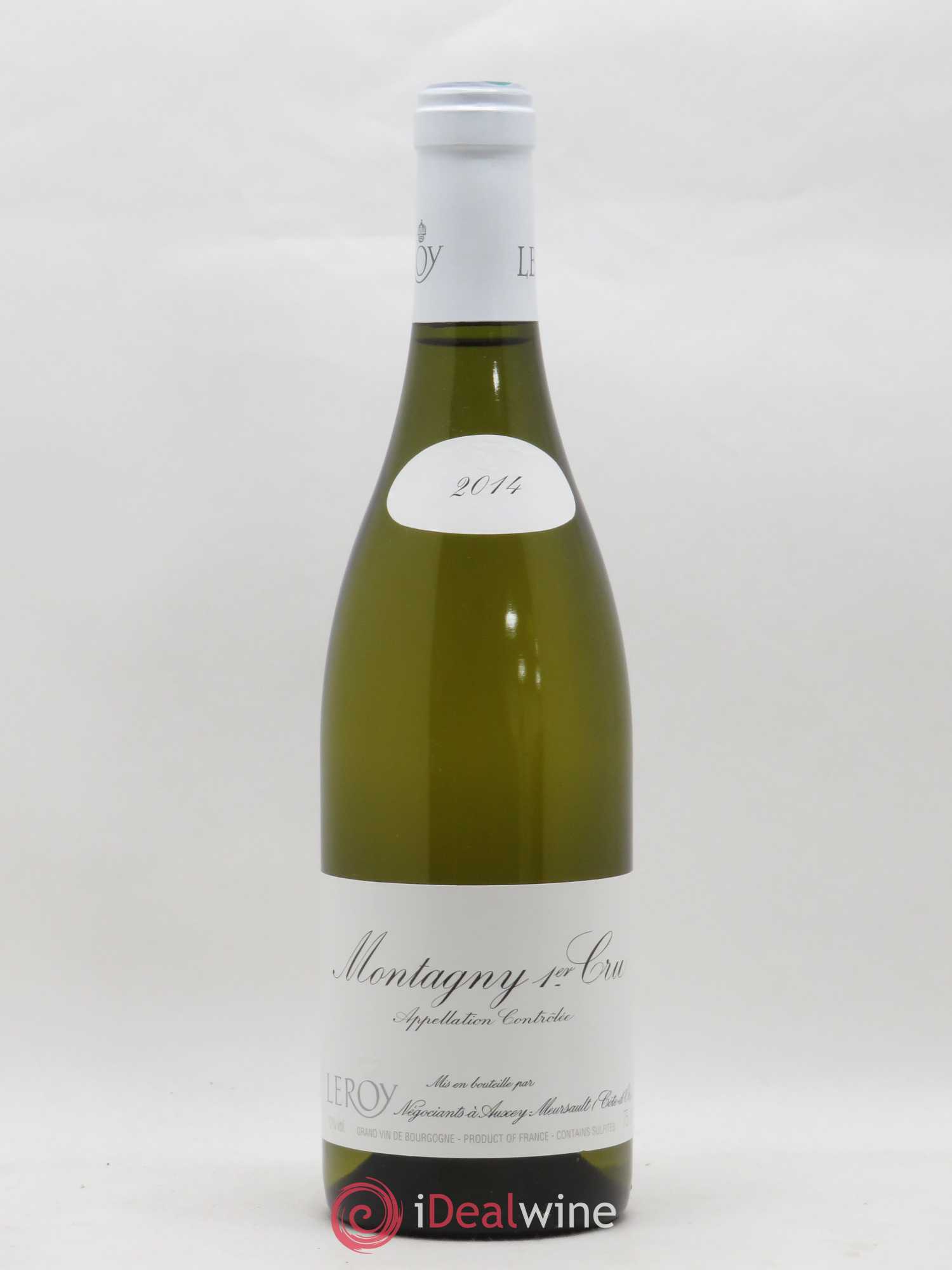 Montagny 1er Cru Leroy SA 2014 - Lot de 1 bouteille - 0