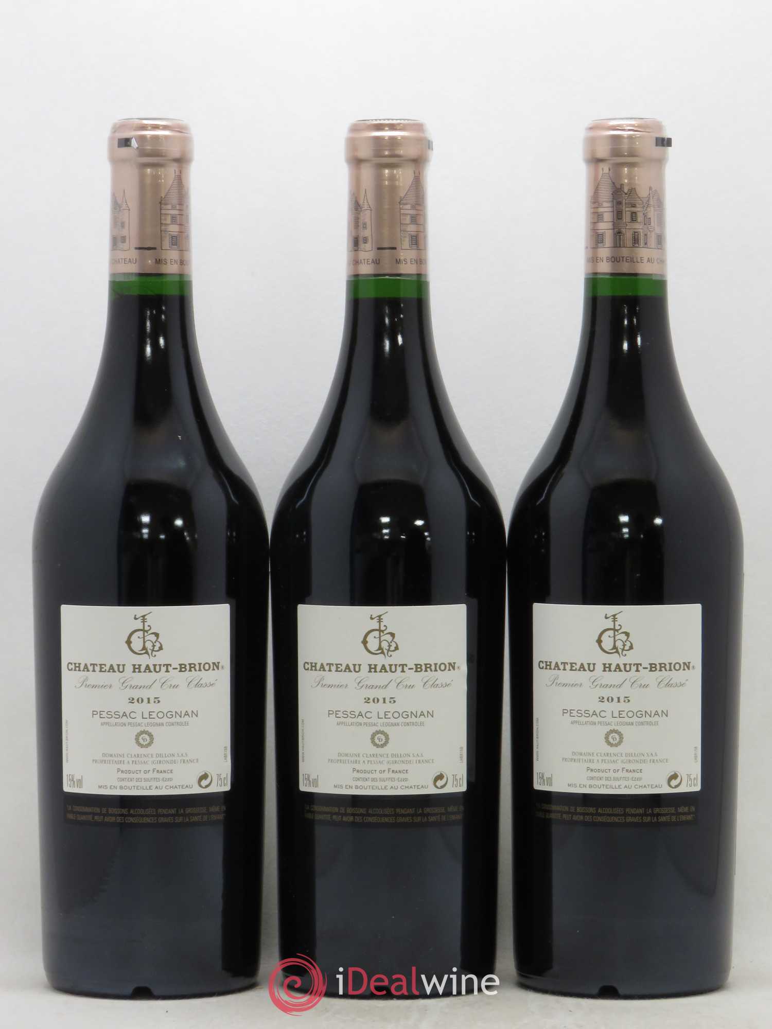 Château Haut Brion 1er Grand Cru Classé 2015 - Lot de 6 bouteilles - 2