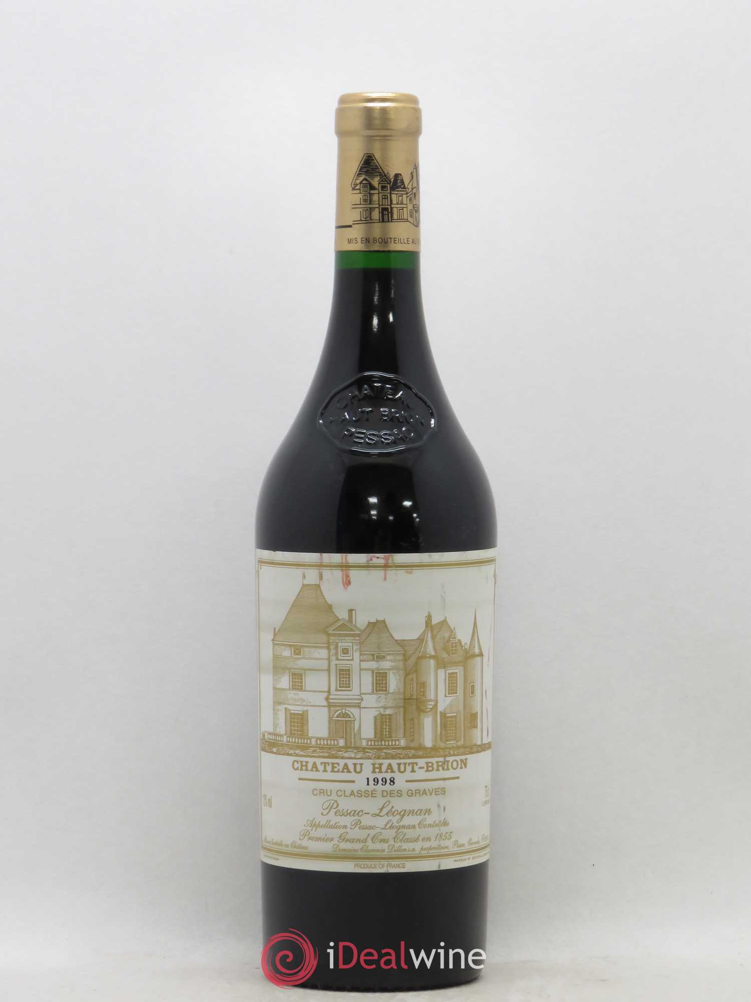 Château Haut Brion 1er Grand Cru Classé 1998 - Lot de 1 bouteille - 0