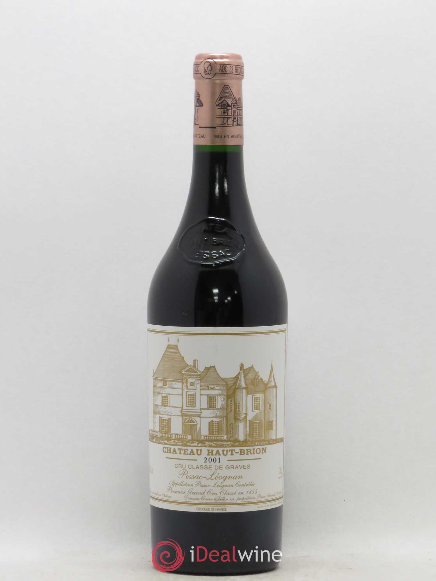 Château Haut Brion 1er Grand Cru Classé 2001 - Lot de 1 bouteille - 0