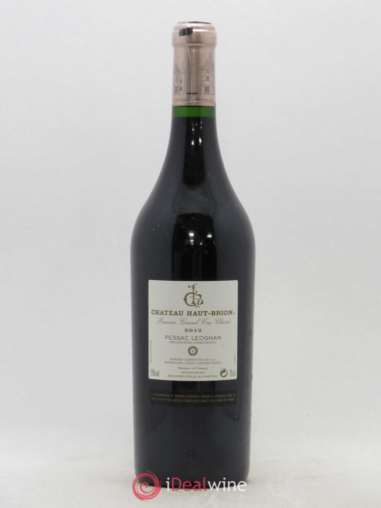 Château Haut Brion 1er Grand Cru Classé 2012 - Lot de 1 bouteille - 1