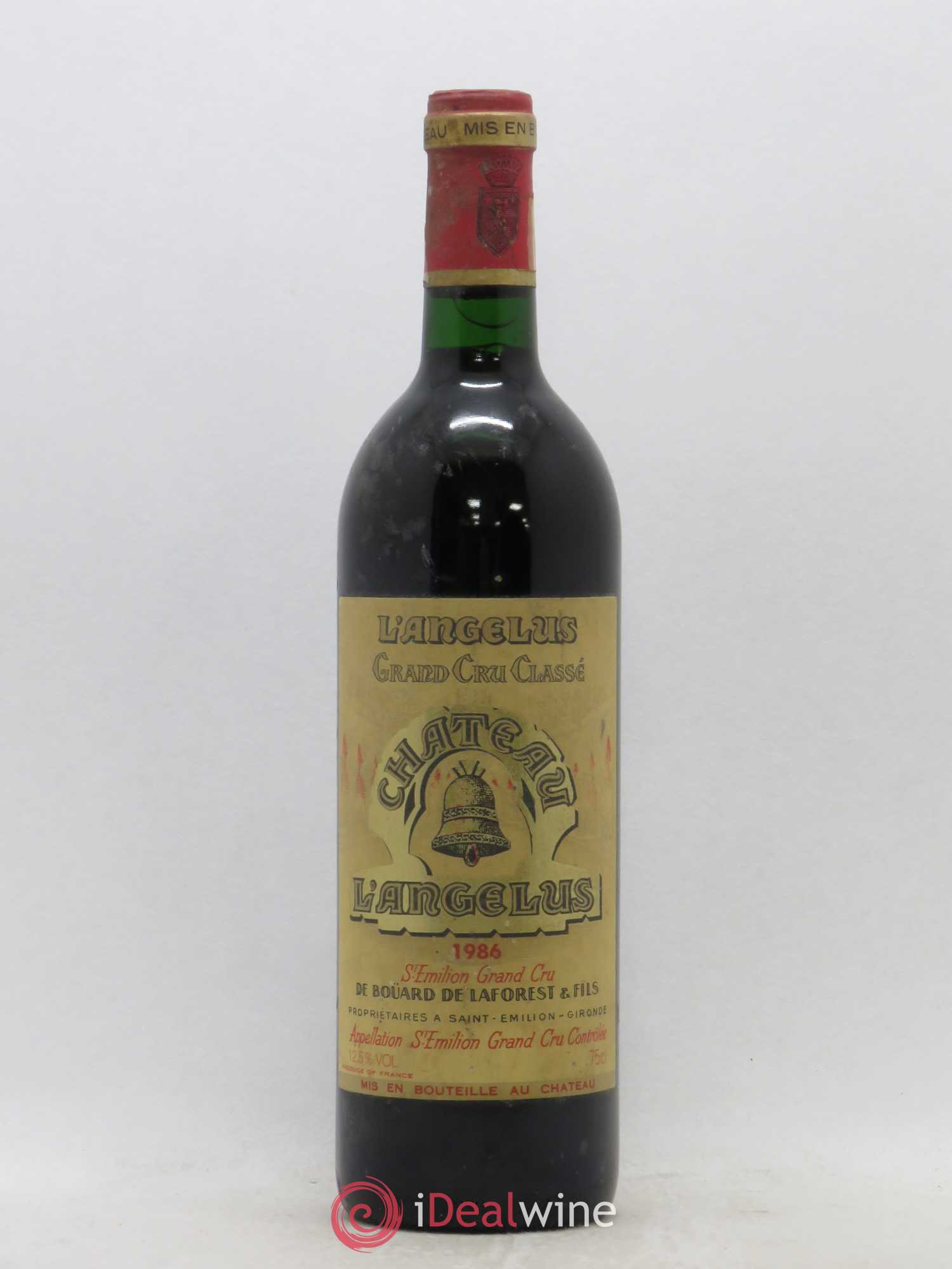 Château Angélus 1er Grand Cru Classé A 1986 - Lot de 1 bouteille - 0