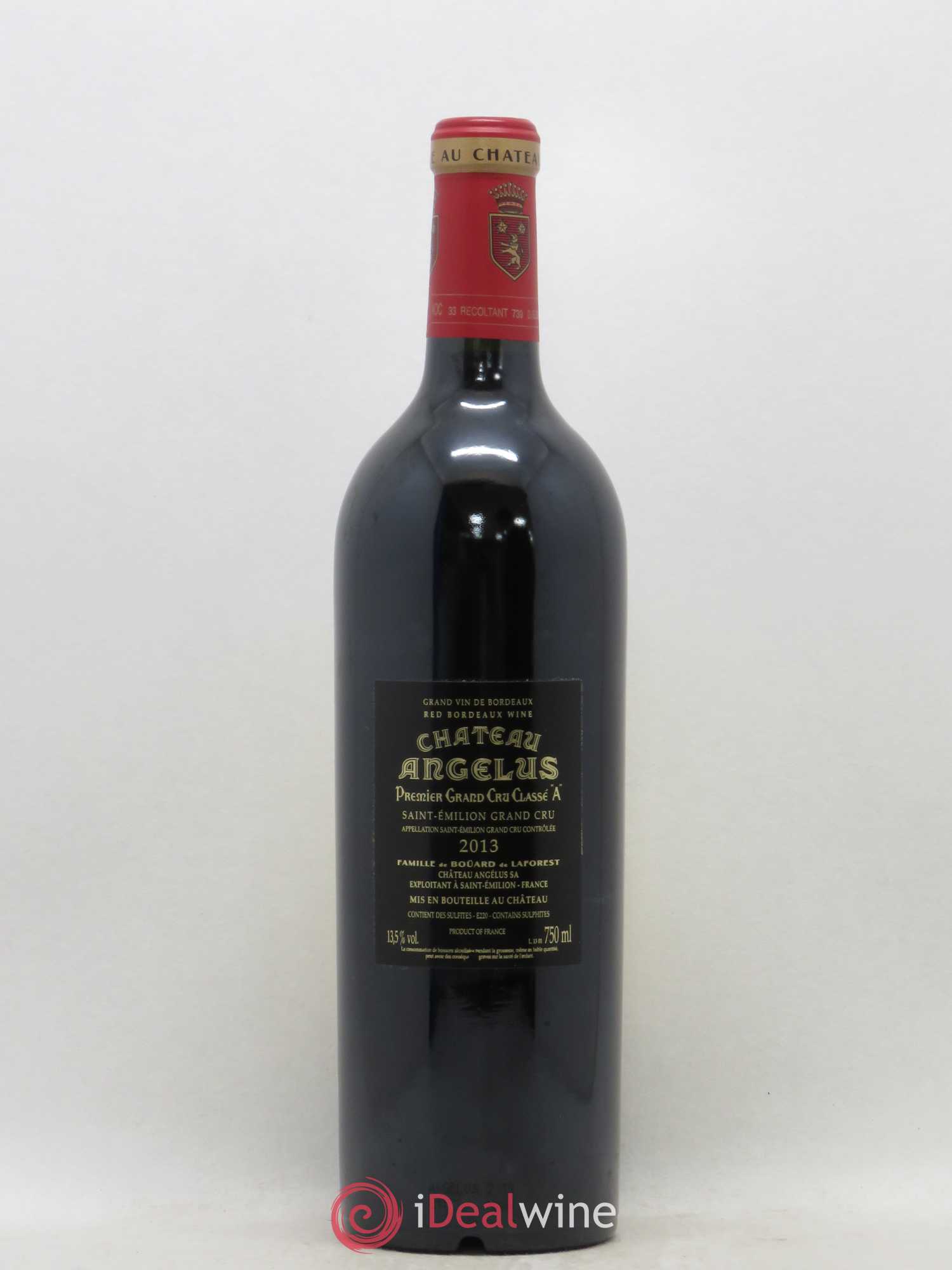 Château Angélus 1er Grand Cru Classé A 2013 - Lot de 1 bouteille - 1