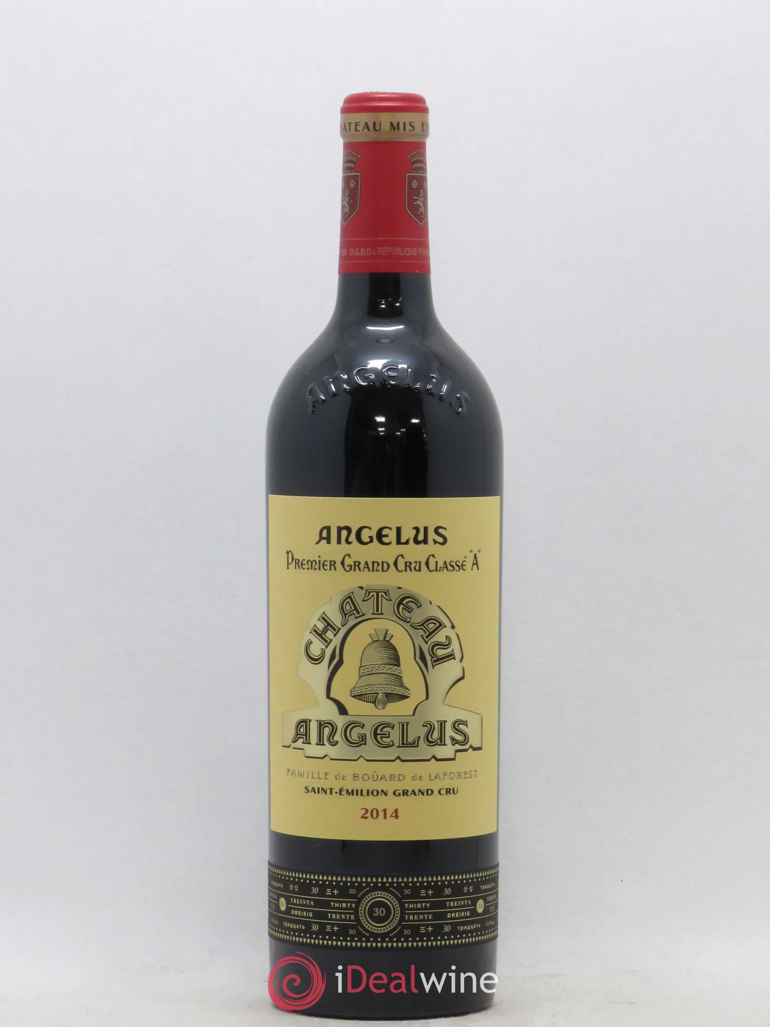 Château Angélus 1er Grand Cru Classé A 2014 - Lot de 1 bouteille - 0