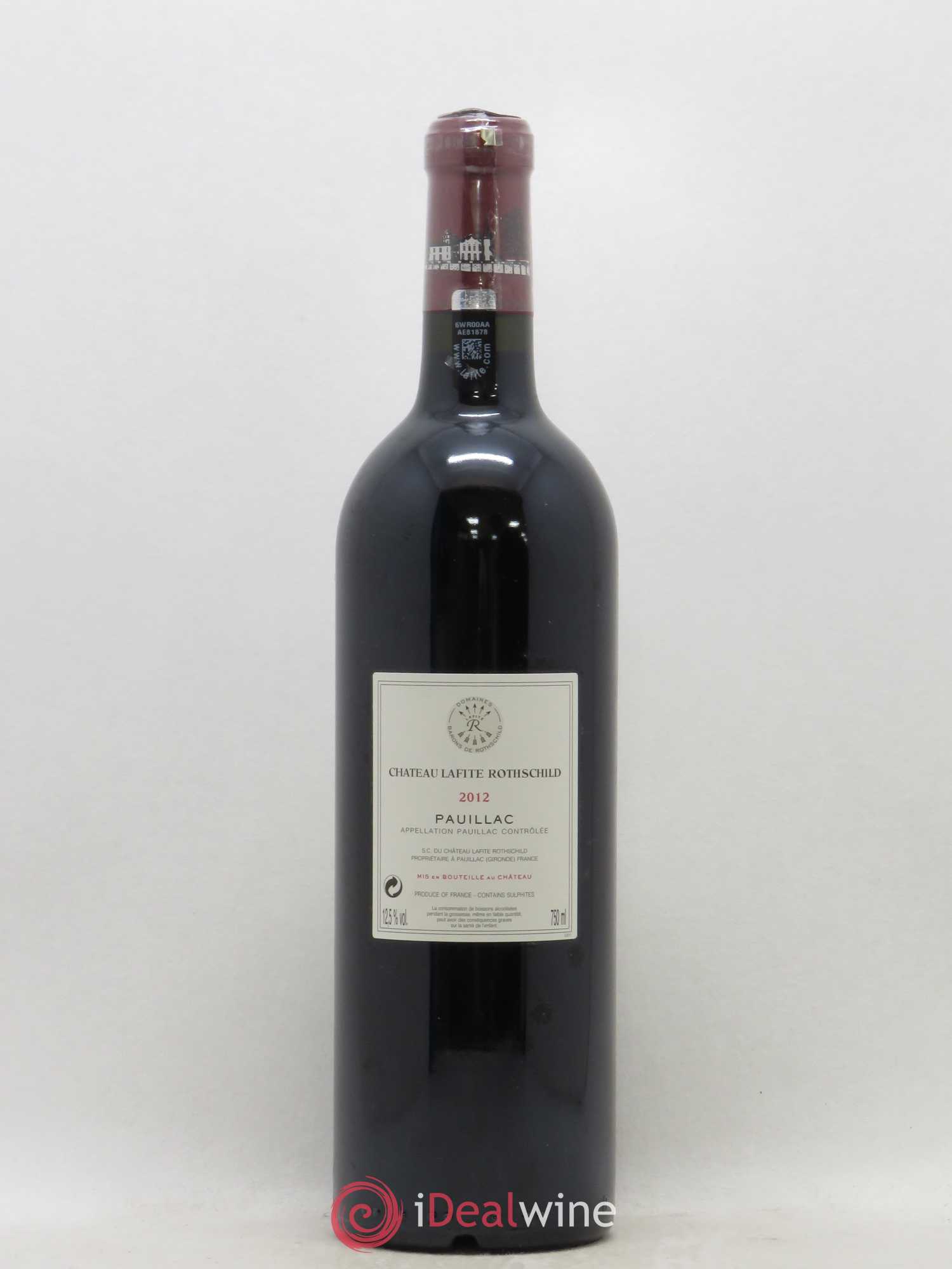 Château Lafite Rothschild 1er Grand Cru Classé 2012 - Lot de 1 bouteille - 1