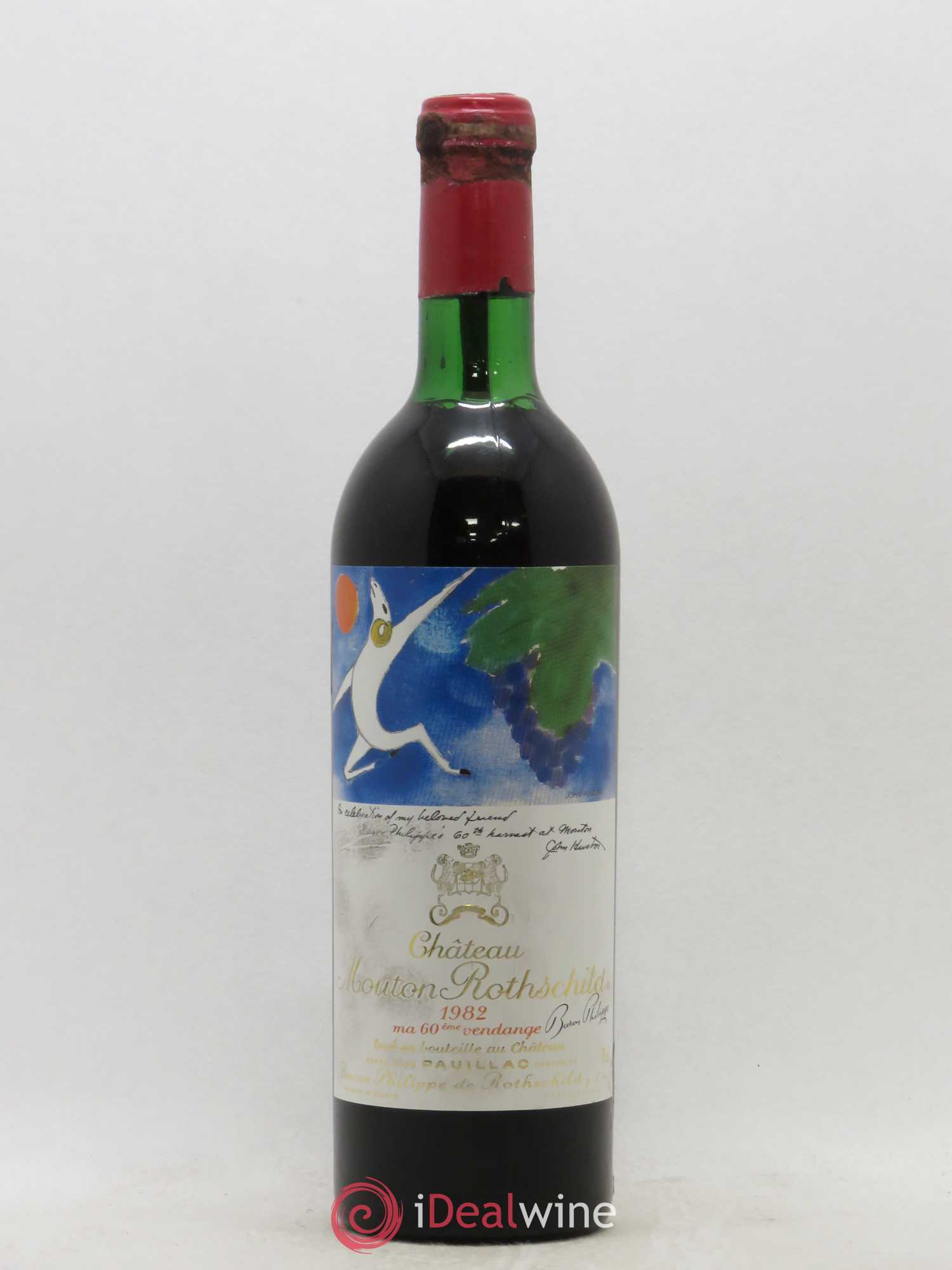 Château Mouton Rothschild 1er Grand Cru Classé 1982 - Lot de 1 bouteille - 0