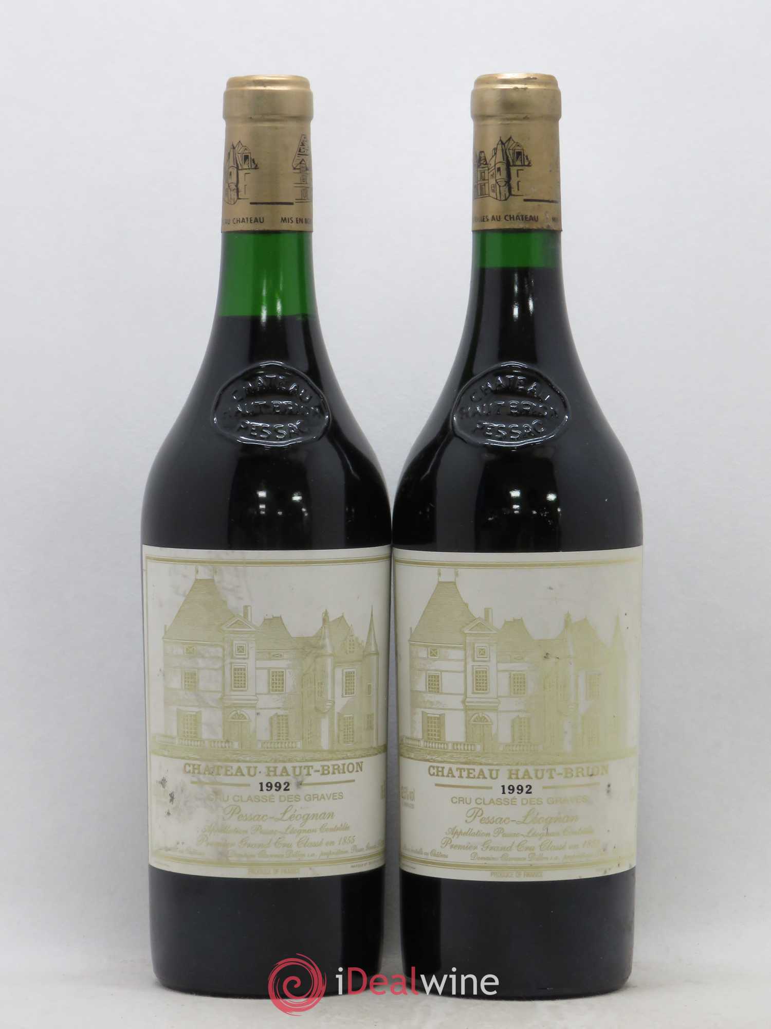 Château Haut Brion 1er Grand Cru Classé 1992 - Lot de 2 bouteilles - 0