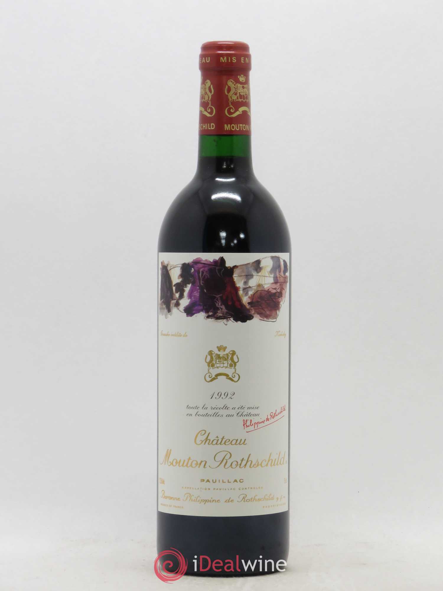Château Mouton Rothschild 1er Grand Cru Classé 1992 - Lot de 1 bouteille - 0