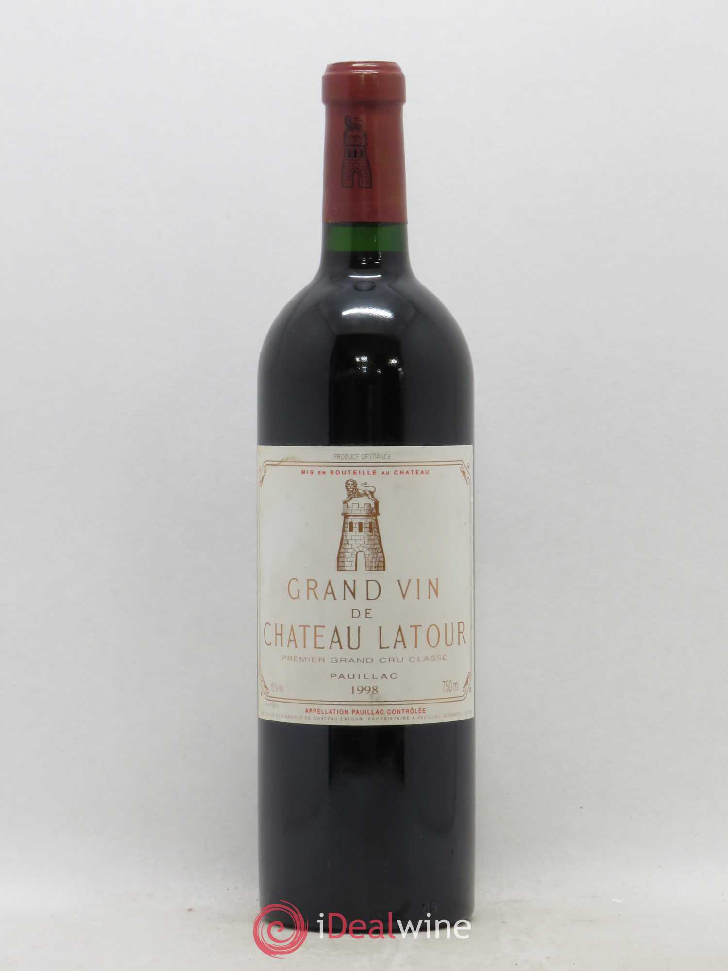 Château Latour 1er Grand Cru Classé 1998 - Lot de 1 bouteille - 0