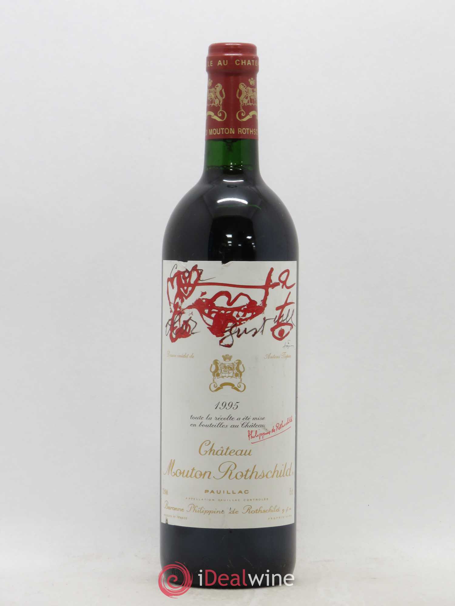 Château Mouton Rothschild 1er Grand Cru Classé 1995 - Lot de 1 bouteille - 0