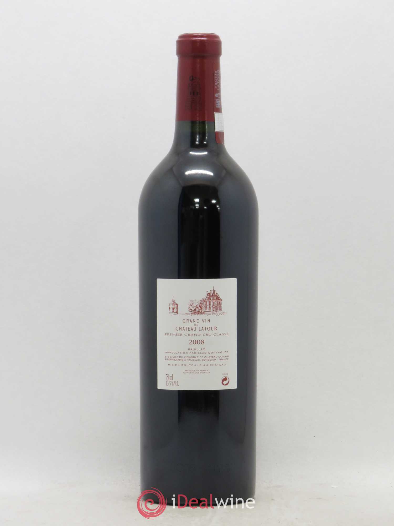 Château Latour 1er Grand Cru Classé 2008 - Lot de 1 bouteille - 1