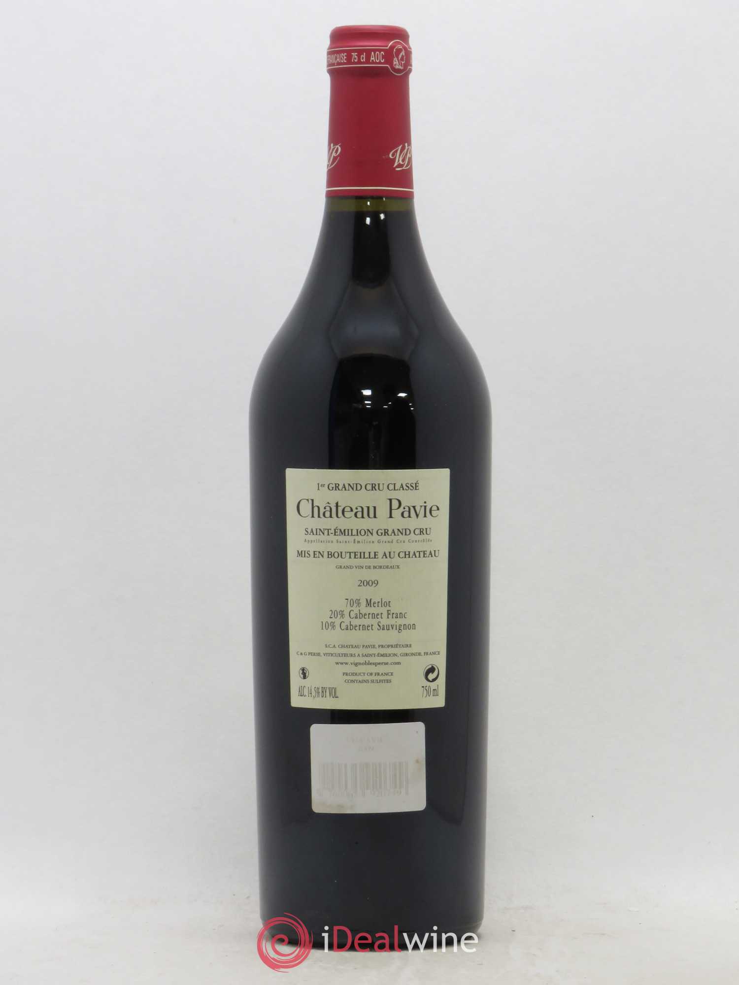 Château Pavie 1er Grand Cru Classé A 2009 - Lot de 1 bouteille - 1